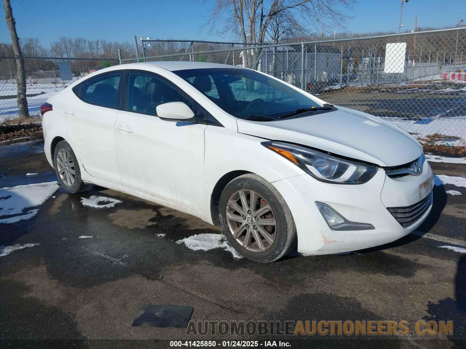 5NPDH4AE1GH653980 HYUNDAI ELANTRA 2016