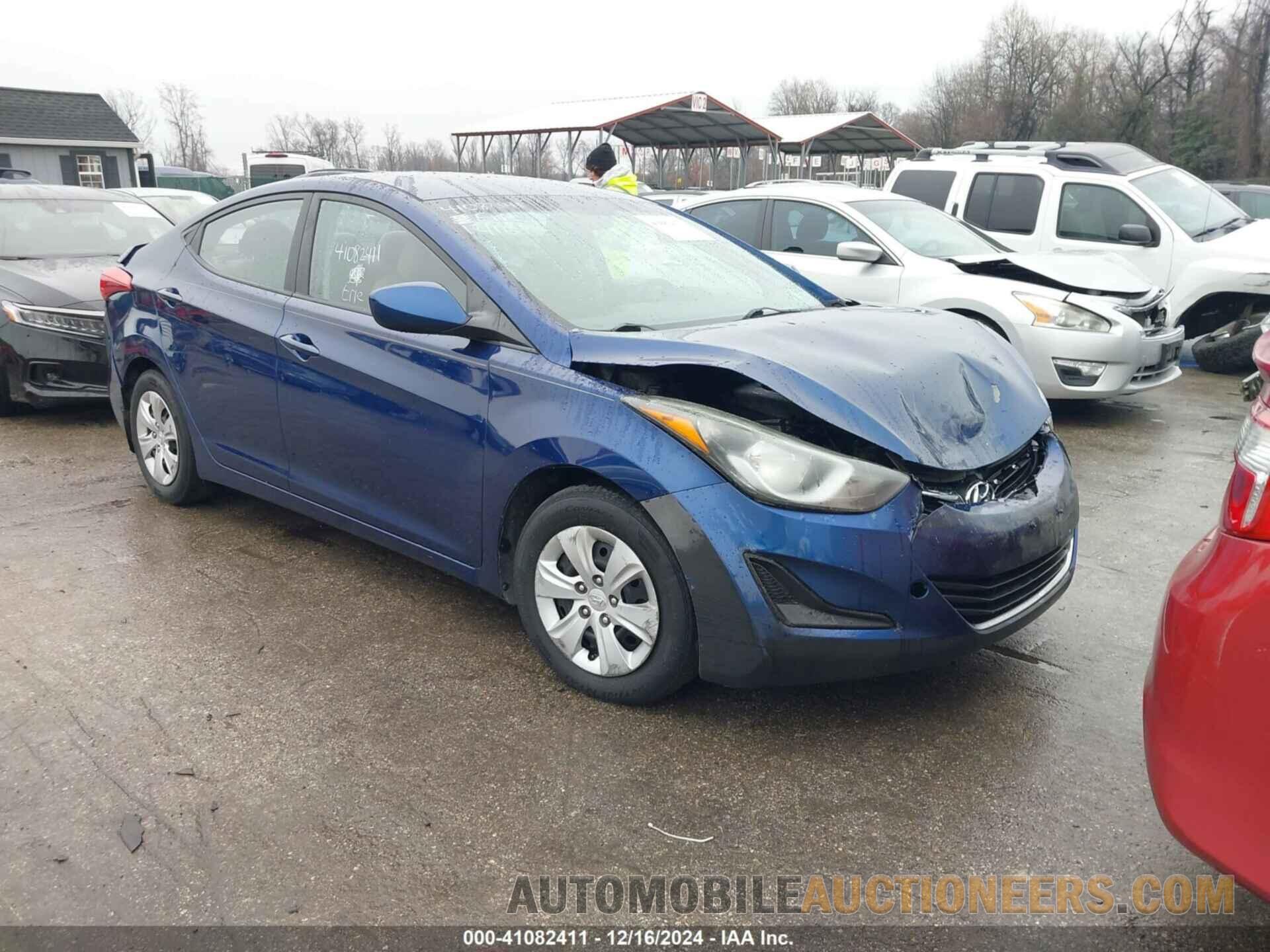 5NPDH4AE1GH715880 HYUNDAI ELANTRA 2016