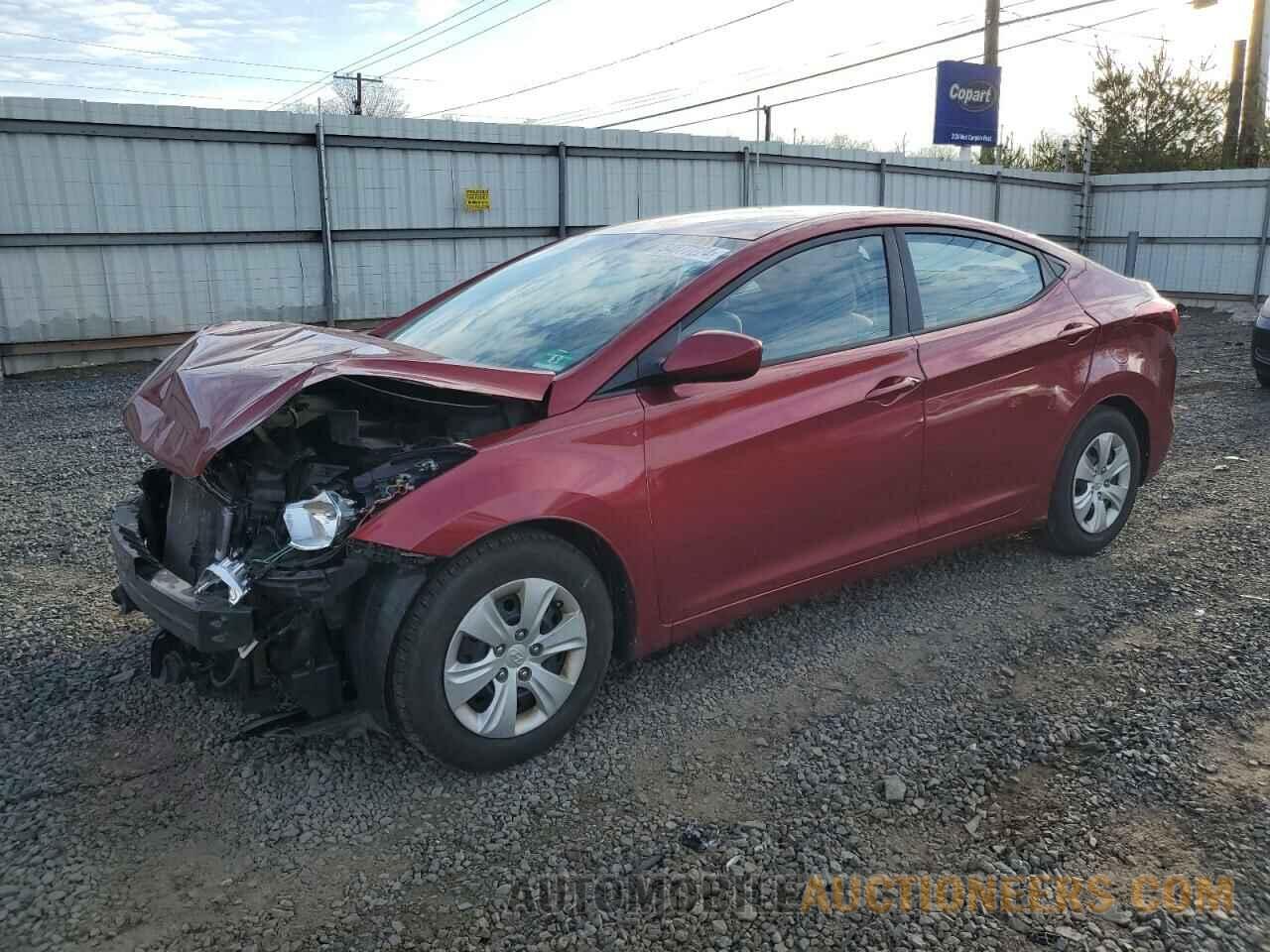 5NPDH4AE1GH726345 HYUNDAI ELANTRA 2016