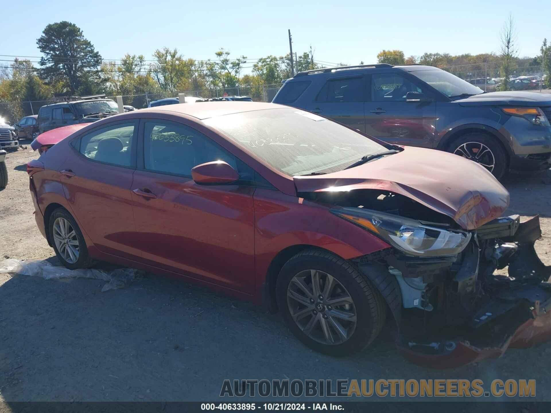 5NPDH4AE1GH728578 HYUNDAI ELANTRA 2016