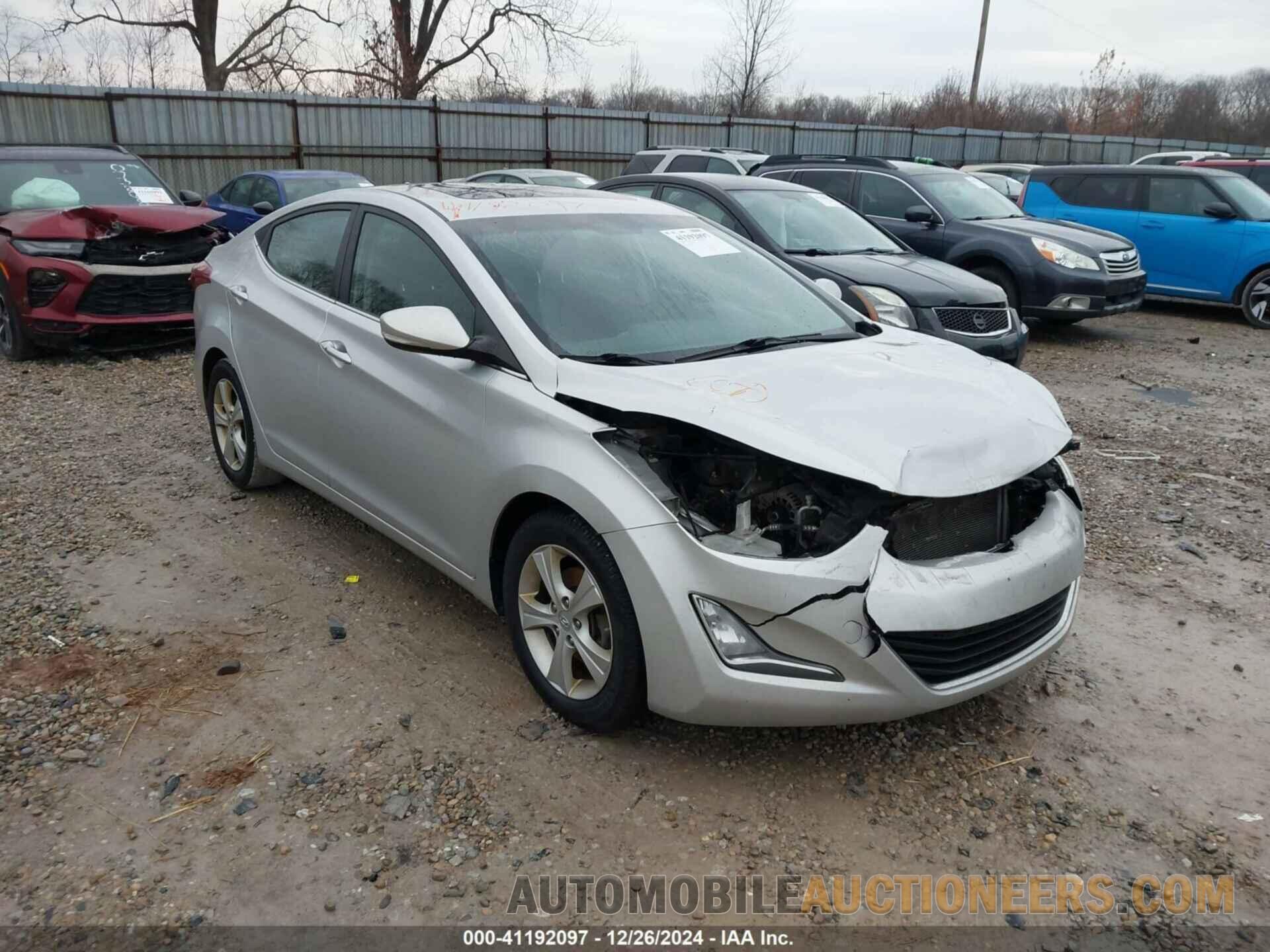 5NPDH4AE1GH734073 HYUNDAI ELANTRA 2016