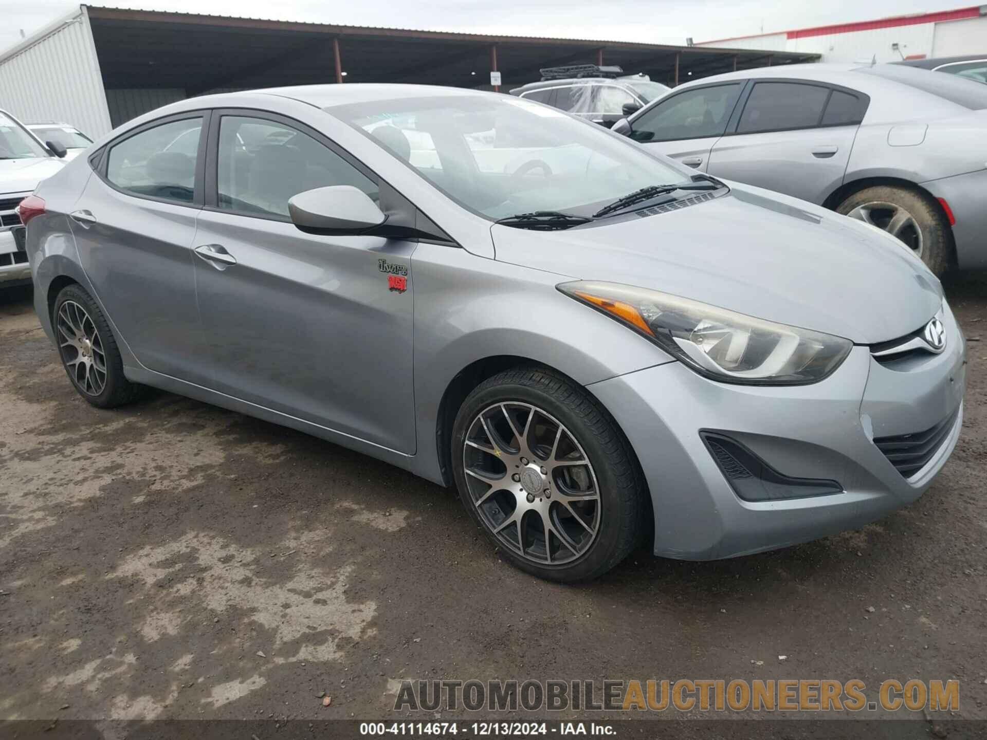 5NPDH4AE1GH741508 HYUNDAI ELANTRA 2016