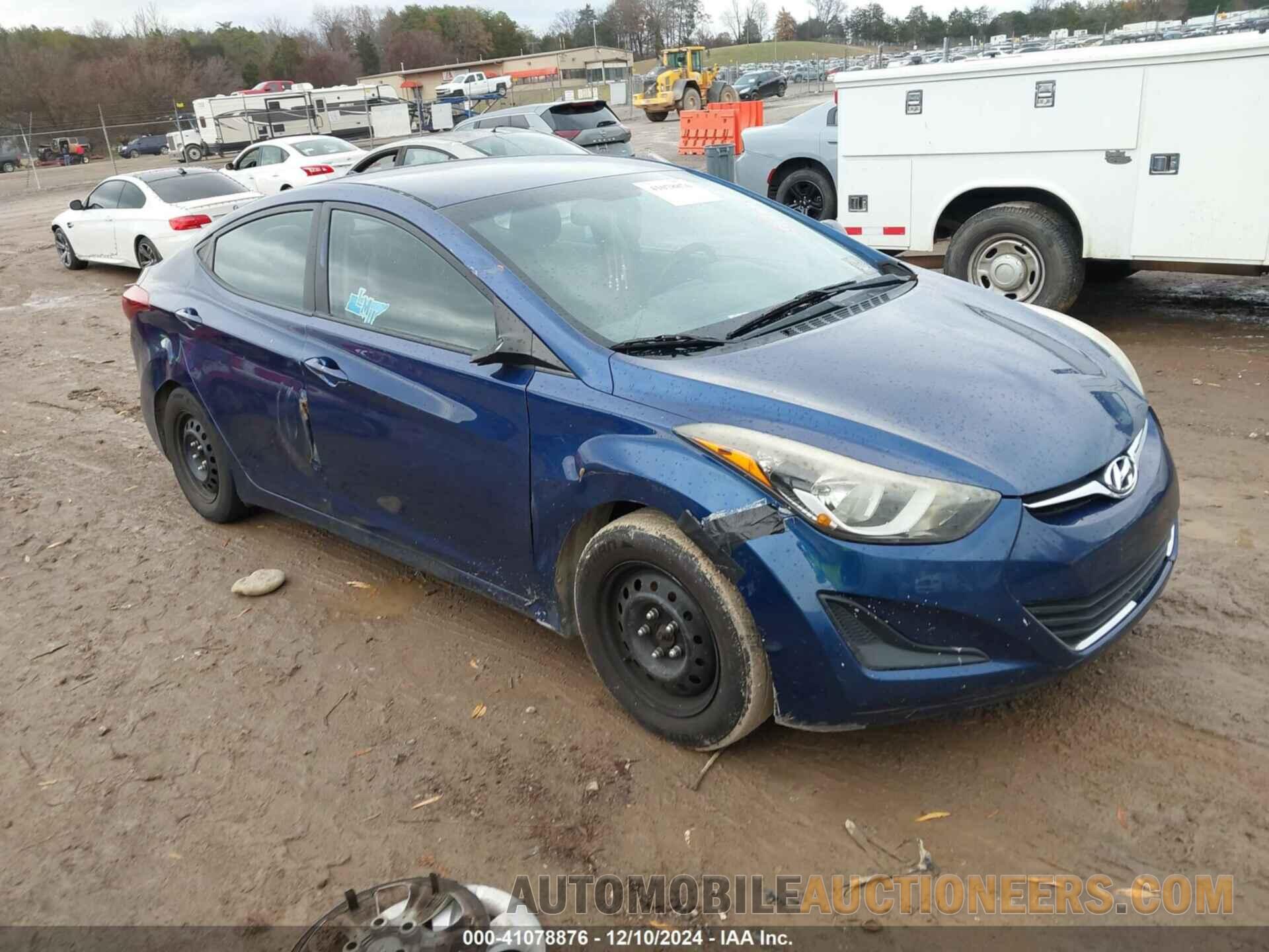 5NPDH4AE1GH746126 HYUNDAI ELANTRA 2016