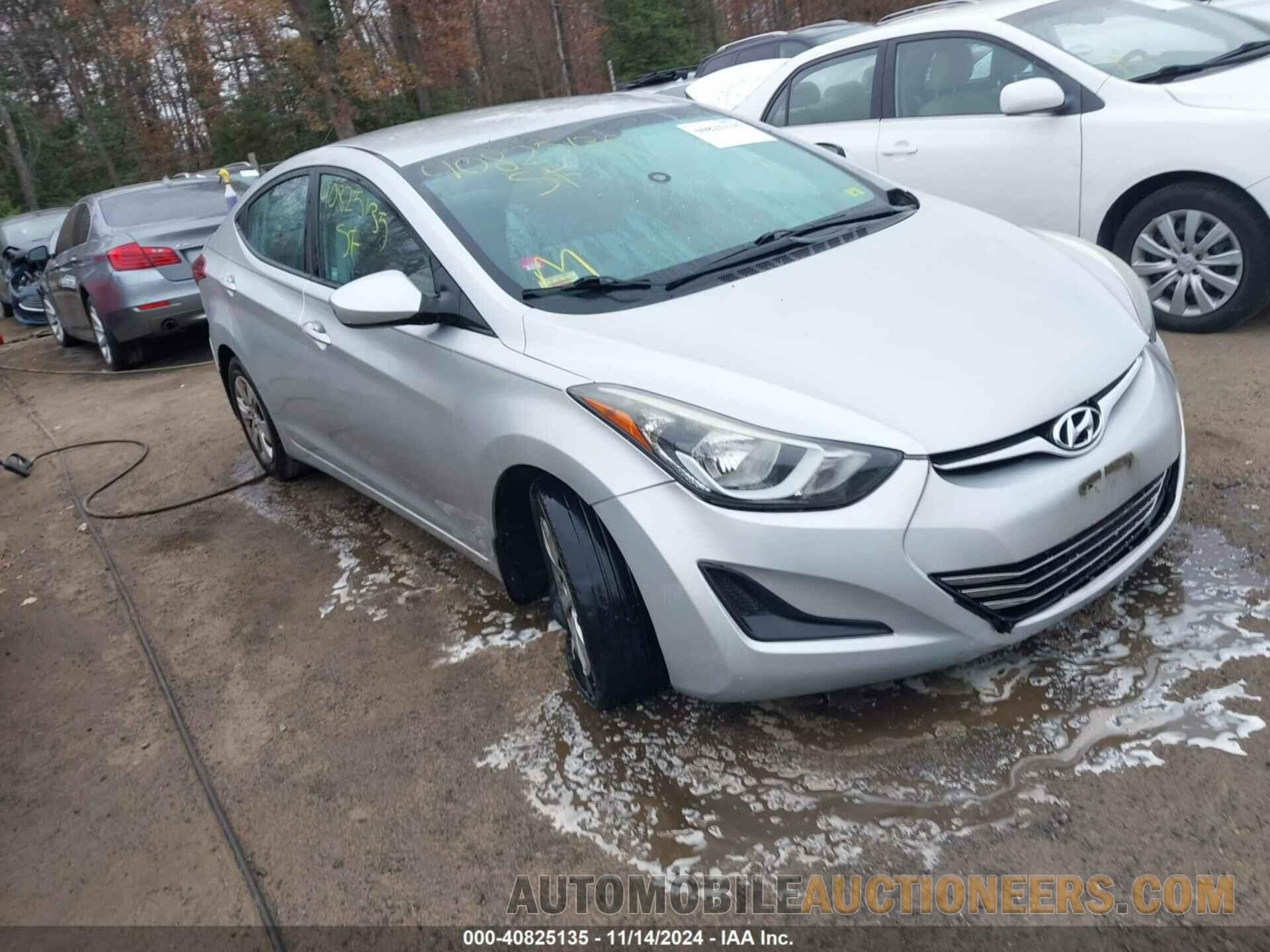 5NPDH4AE1GH766389 HYUNDAI ELANTRA 2016