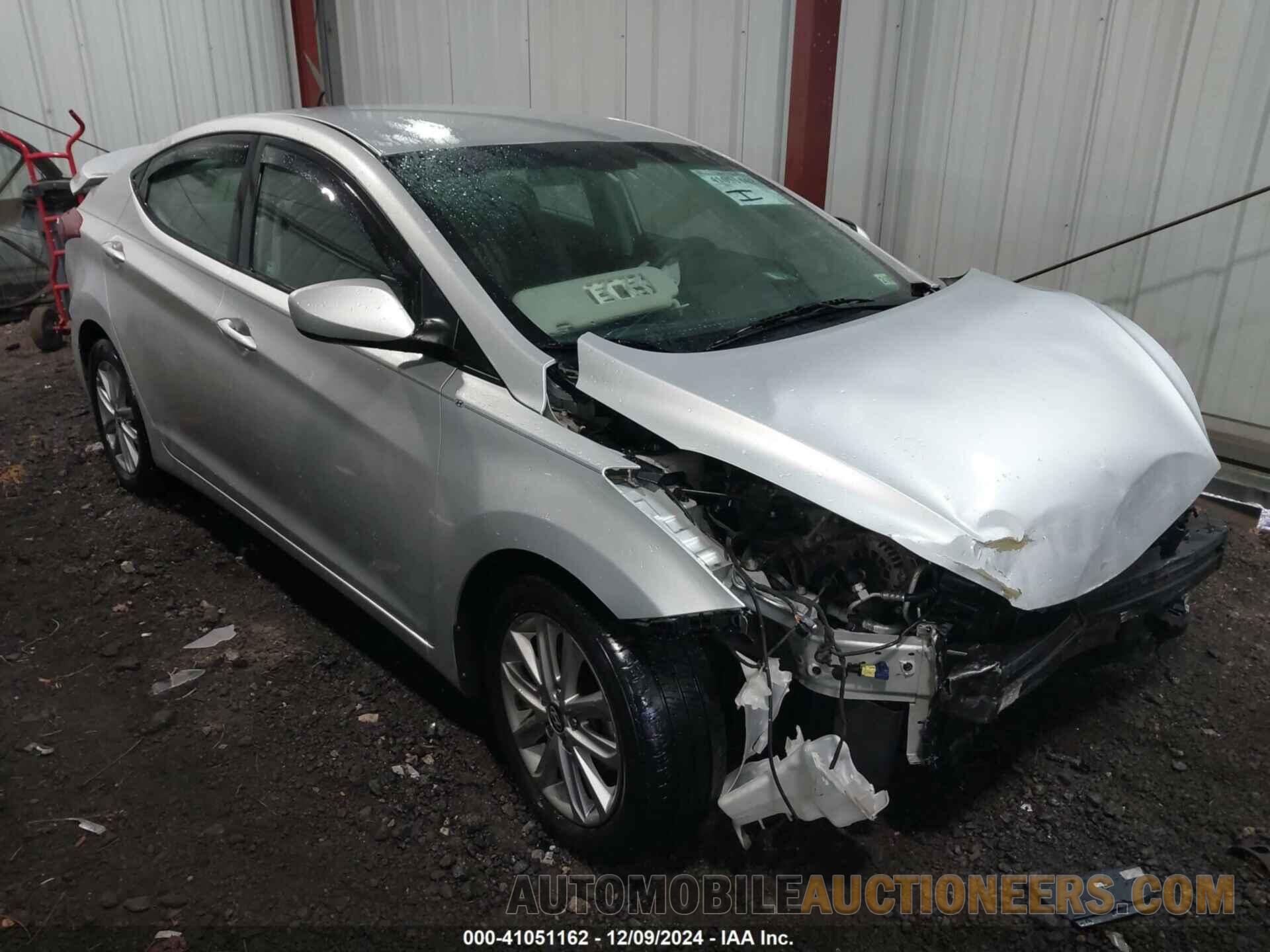 5NPDH4AE1GH783595 HYUNDAI ELANTRA 2016