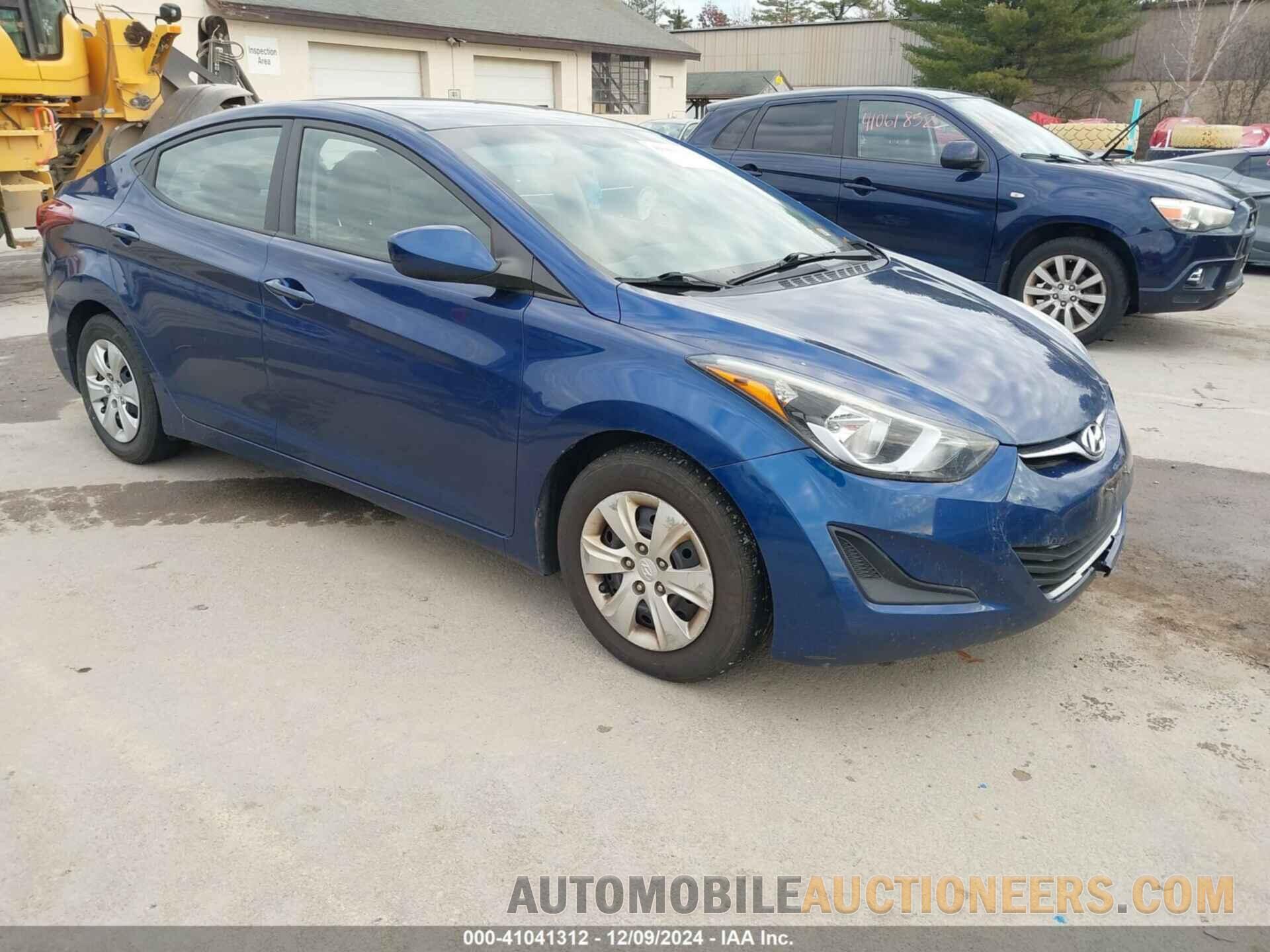 5NPDH4AE1GH784407 HYUNDAI ELANTRA 2016