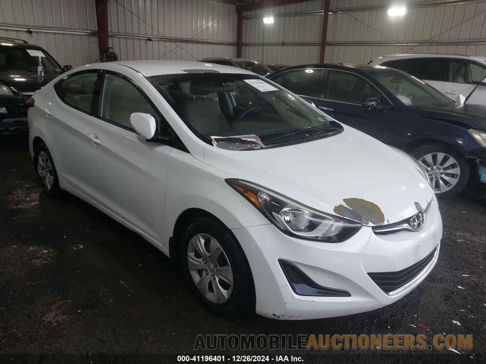 5NPDH4AE1GH795021 HYUNDAI ELANTRA 2016