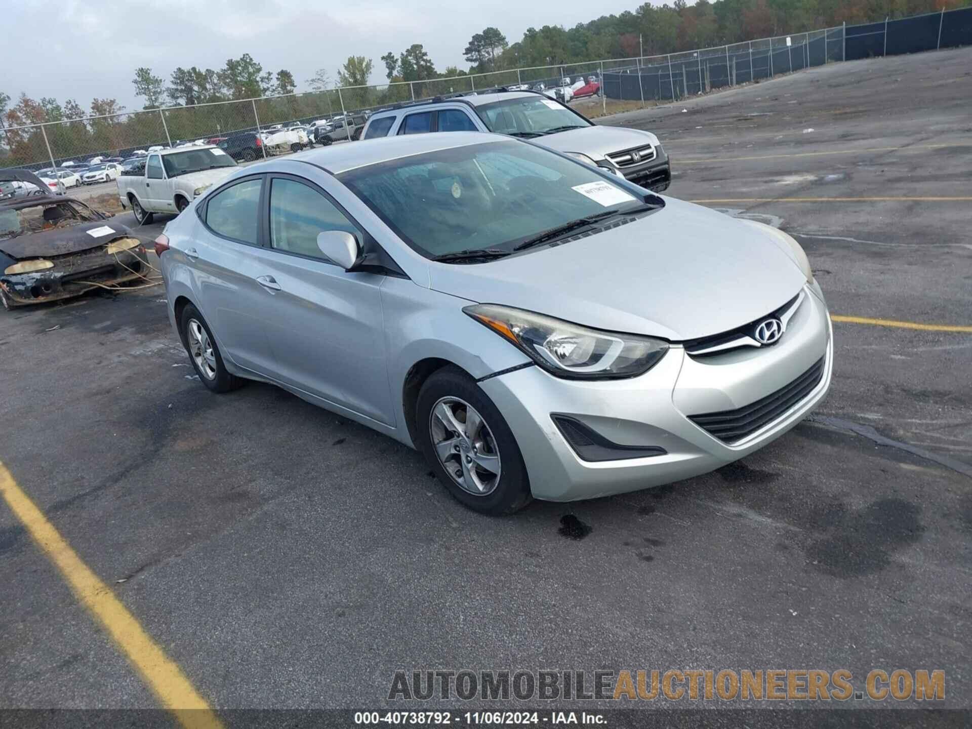 5NPDH4AE2EH457107 HYUNDAI ELANTRA 2014