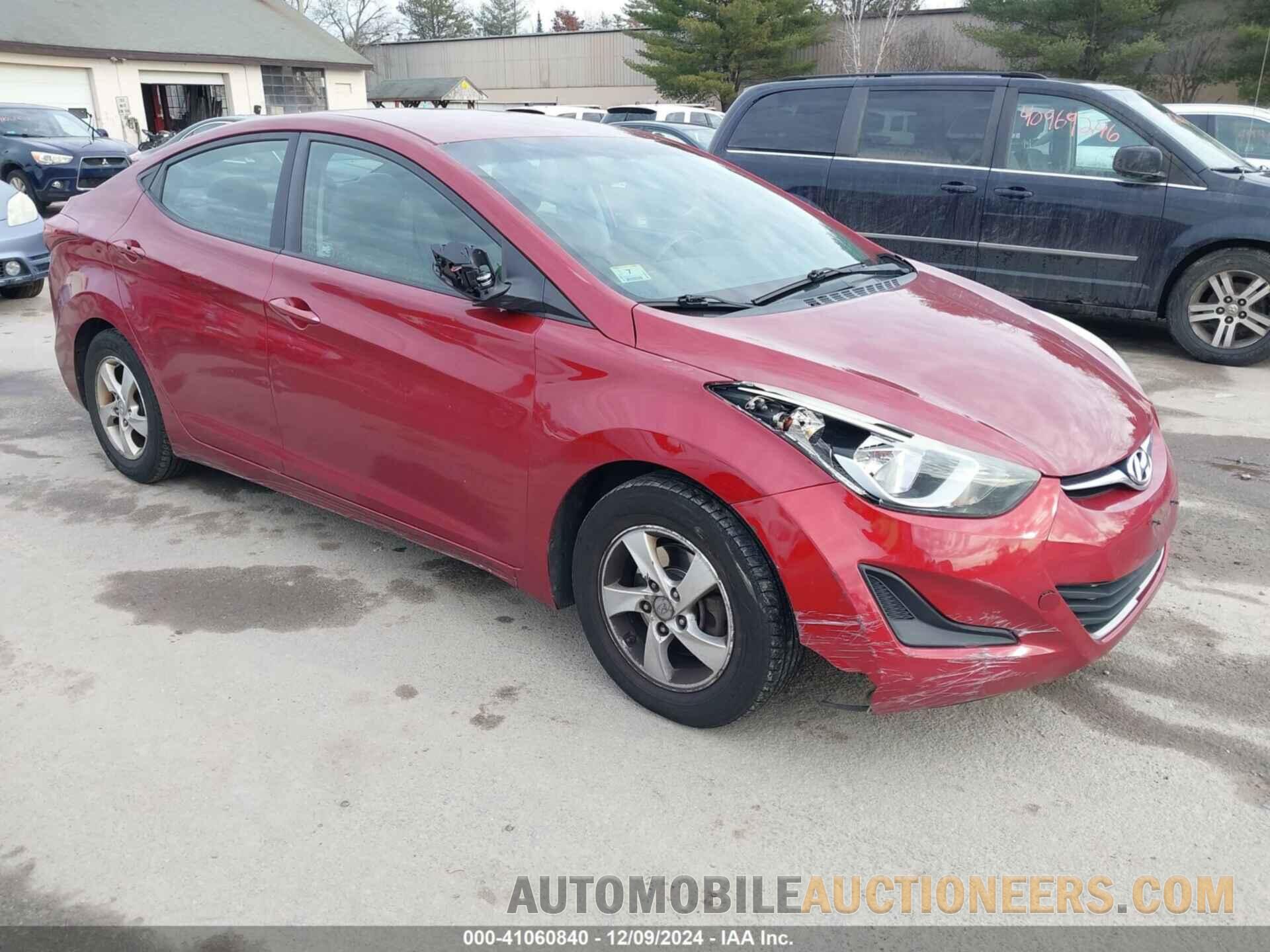 5NPDH4AE2EH486865 HYUNDAI ELANTRA 2014