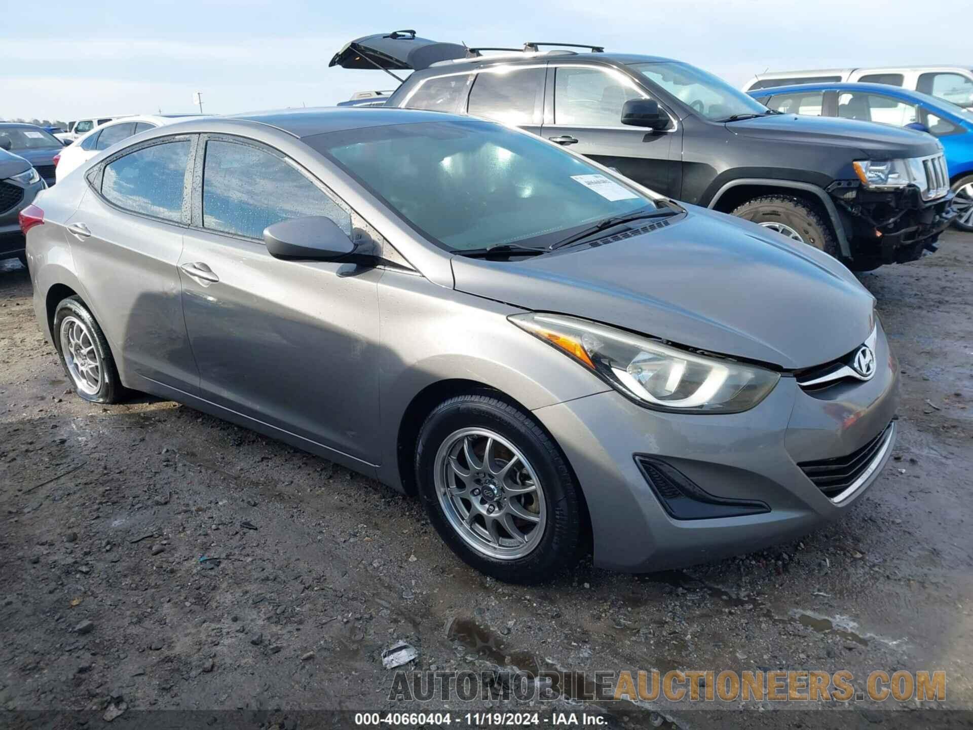 5NPDH4AE2EH493346 HYUNDAI ELANTRA 2014