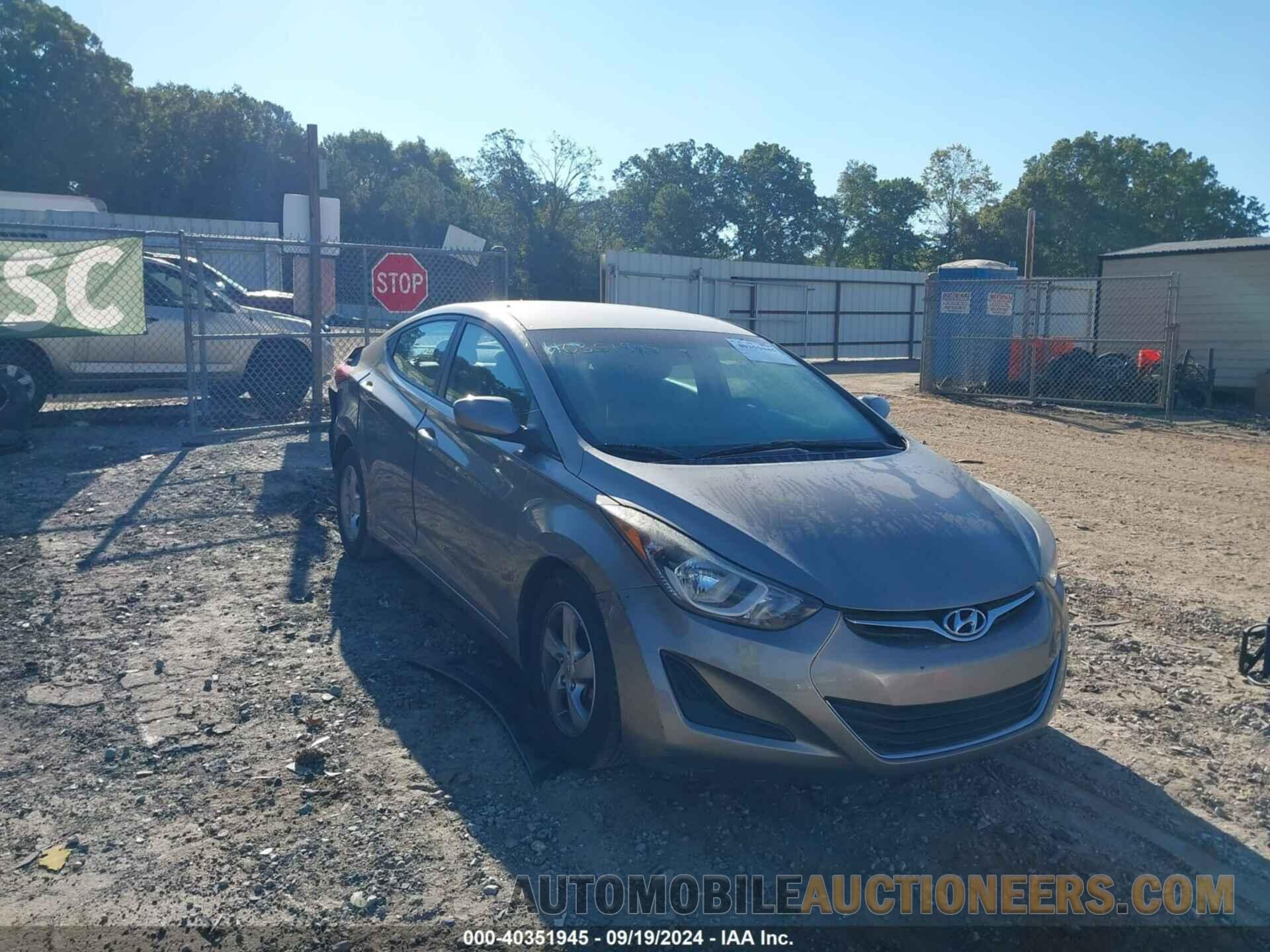 5NPDH4AE2EH531805 HYUNDAI ELANTRA 2014