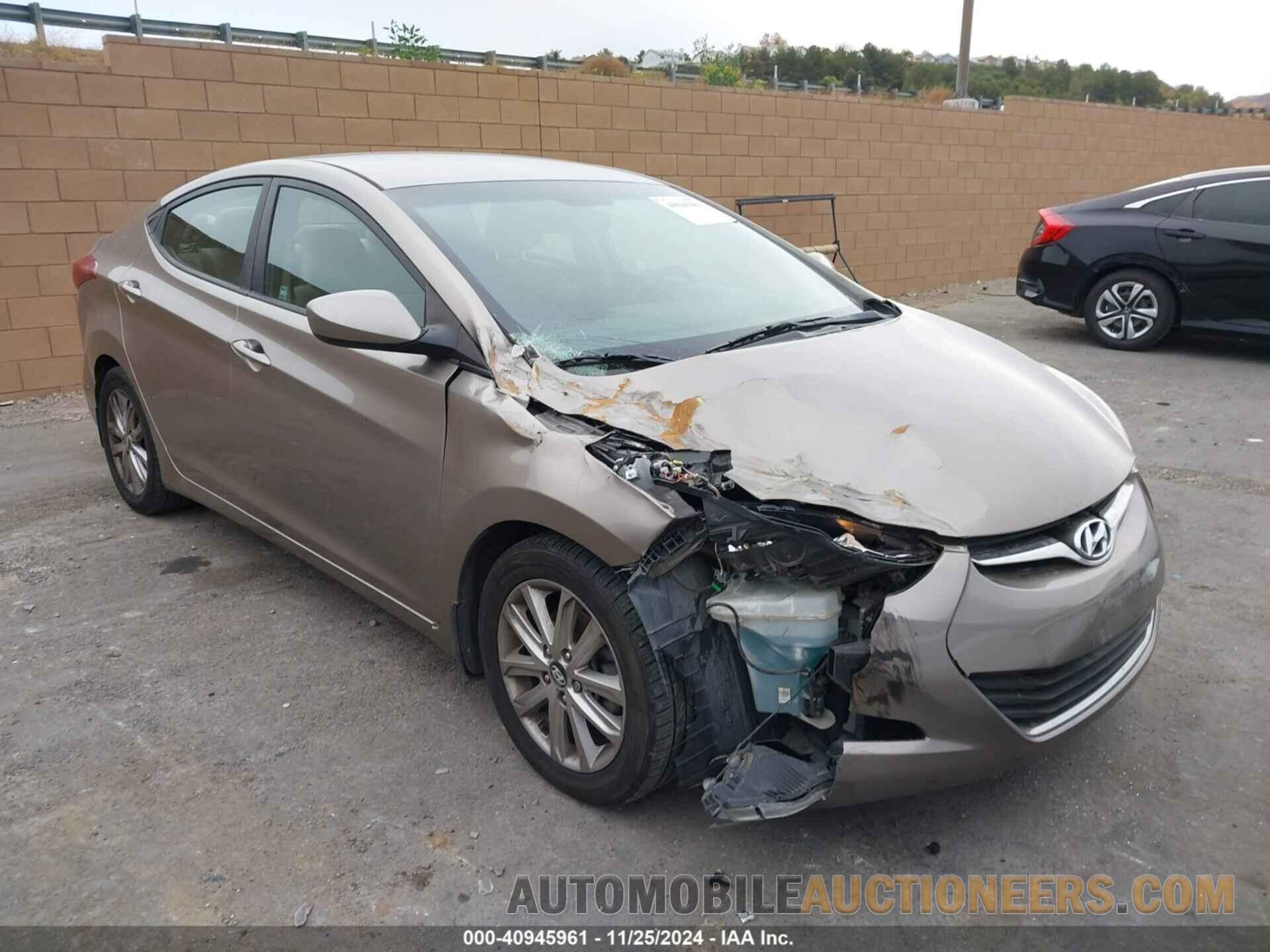 5NPDH4AE2EH535126 HYUNDAI ELANTRA 2014