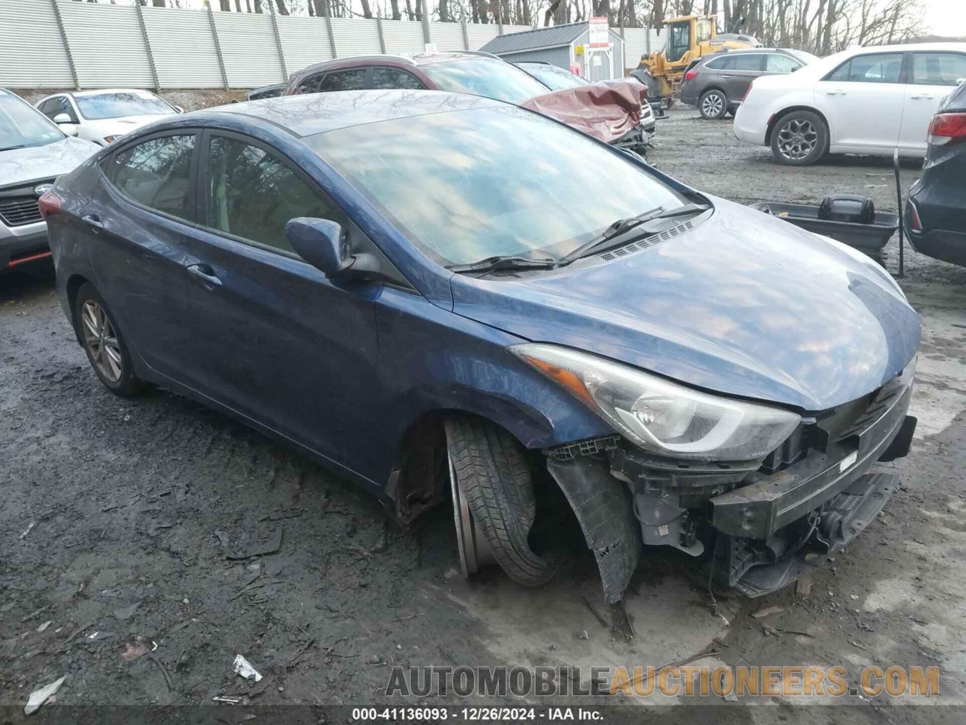 5NPDH4AE2FH589284 HYUNDAI ELANTRA 2015