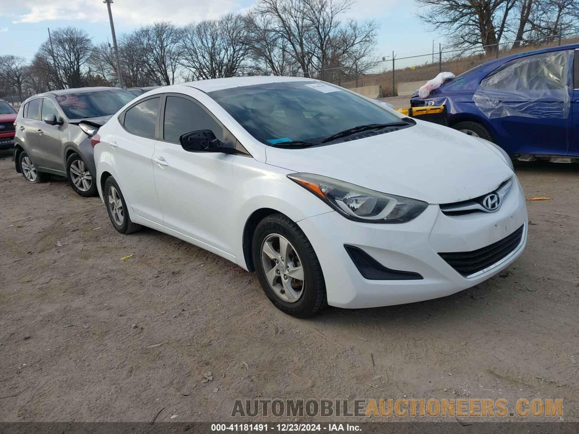 5NPDH4AE2FH650259 HYUNDAI ELANTRA 2015