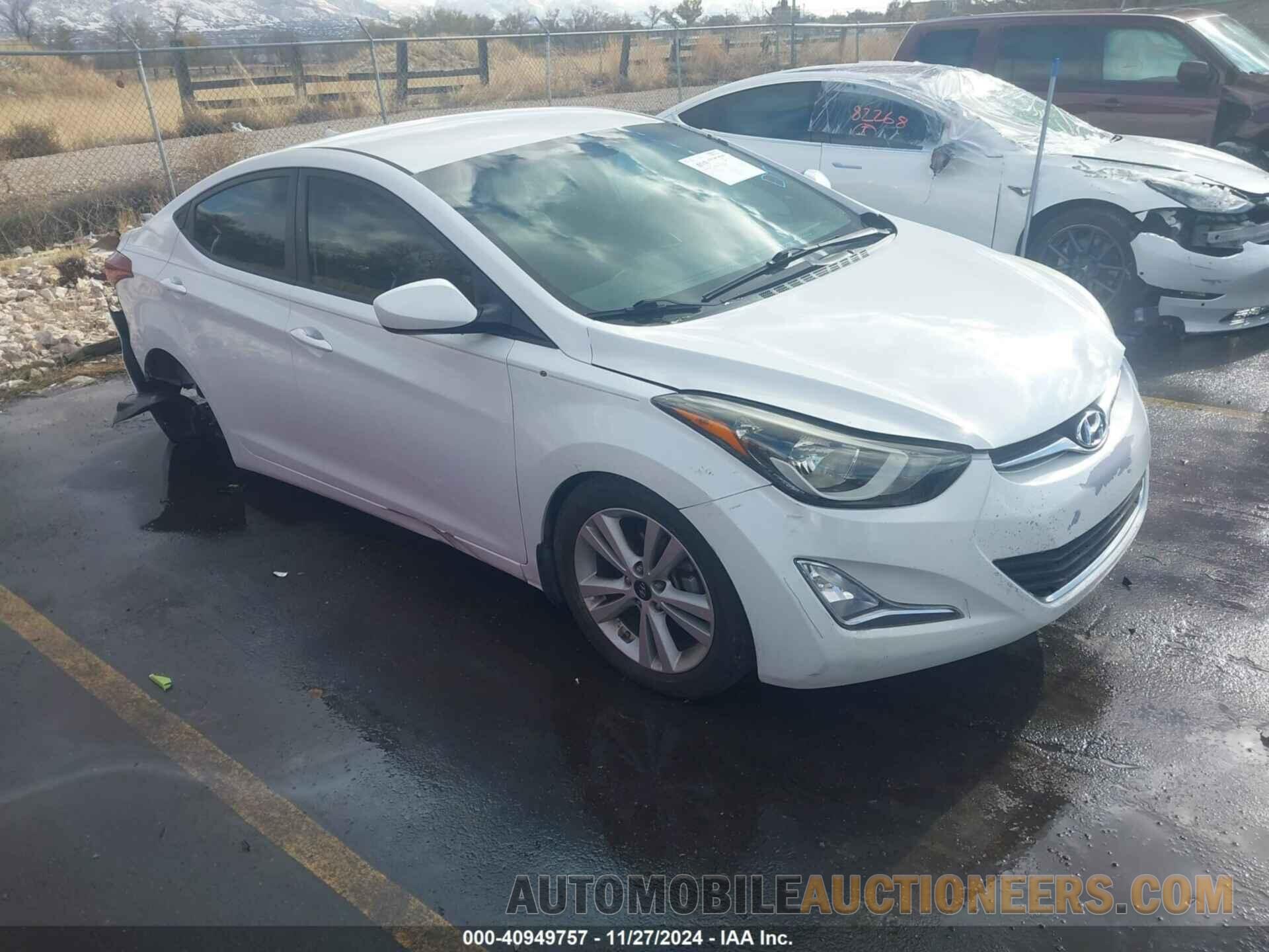 5NPDH4AE2GH656967 HYUNDAI ELANTRA 2016