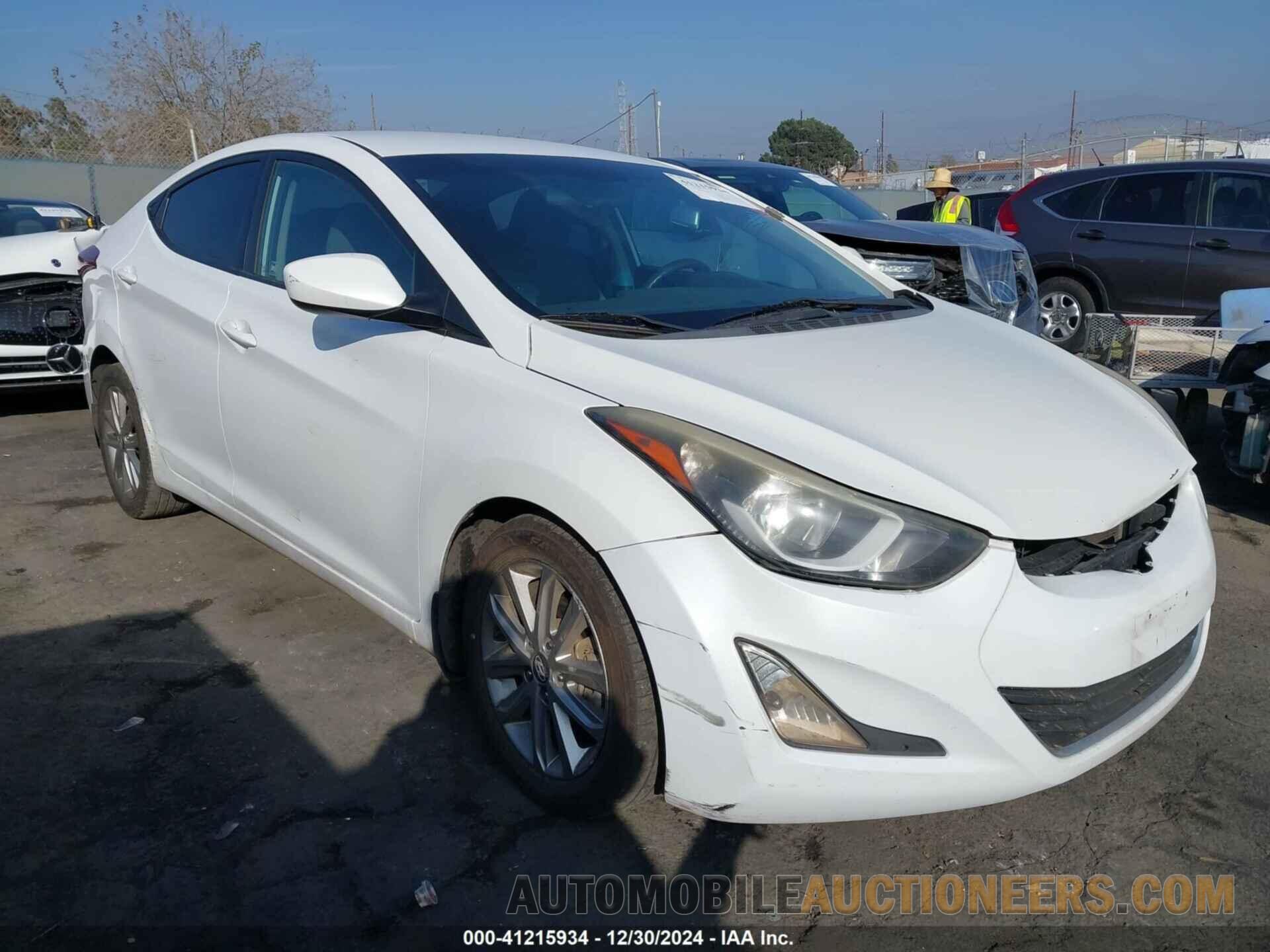 5NPDH4AE2GH659786 HYUNDAI ELANTRA 2016