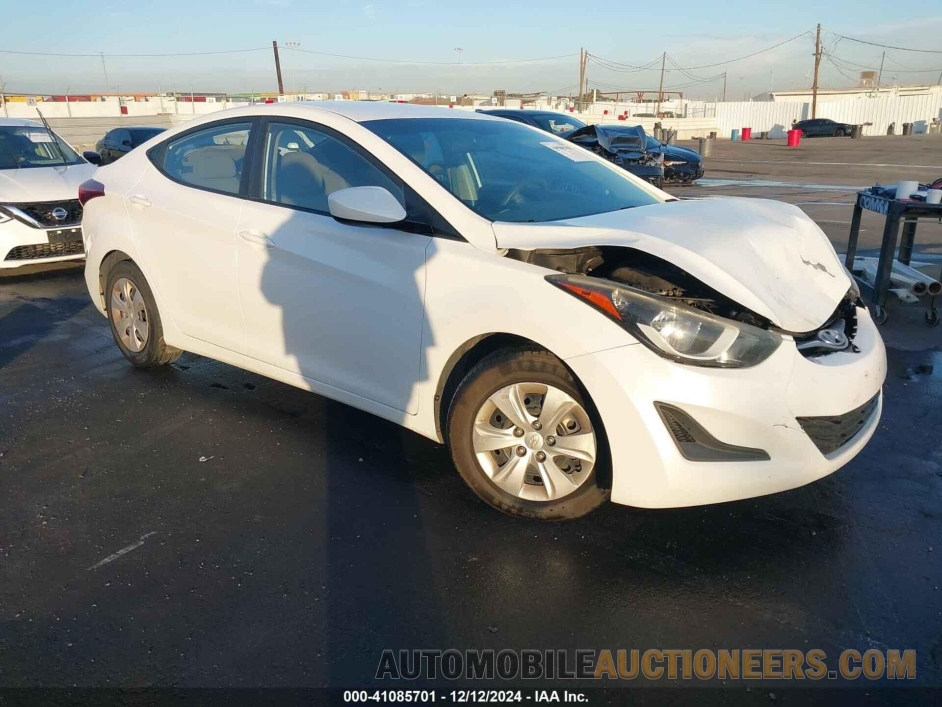 5NPDH4AE2GH664339 HYUNDAI ELANTRA 2016