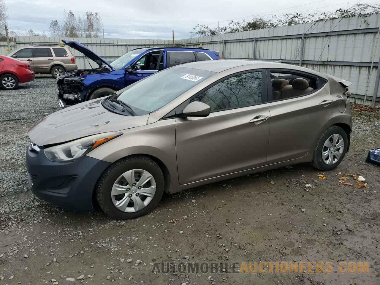 5NPDH4AE2GH702765 HYUNDAI ELANTRA 2016