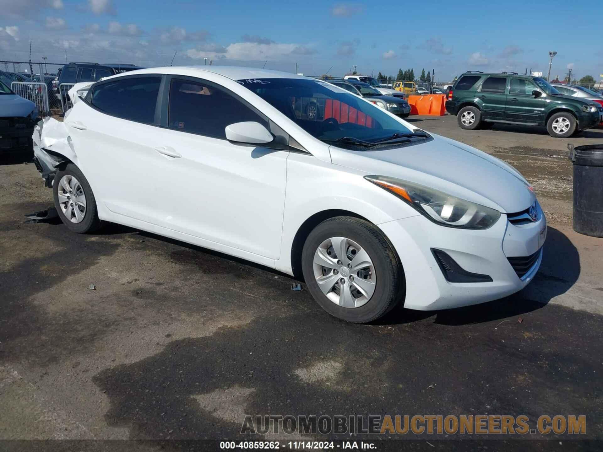 5NPDH4AE2GH716648 HYUNDAI ELANTRA 2016