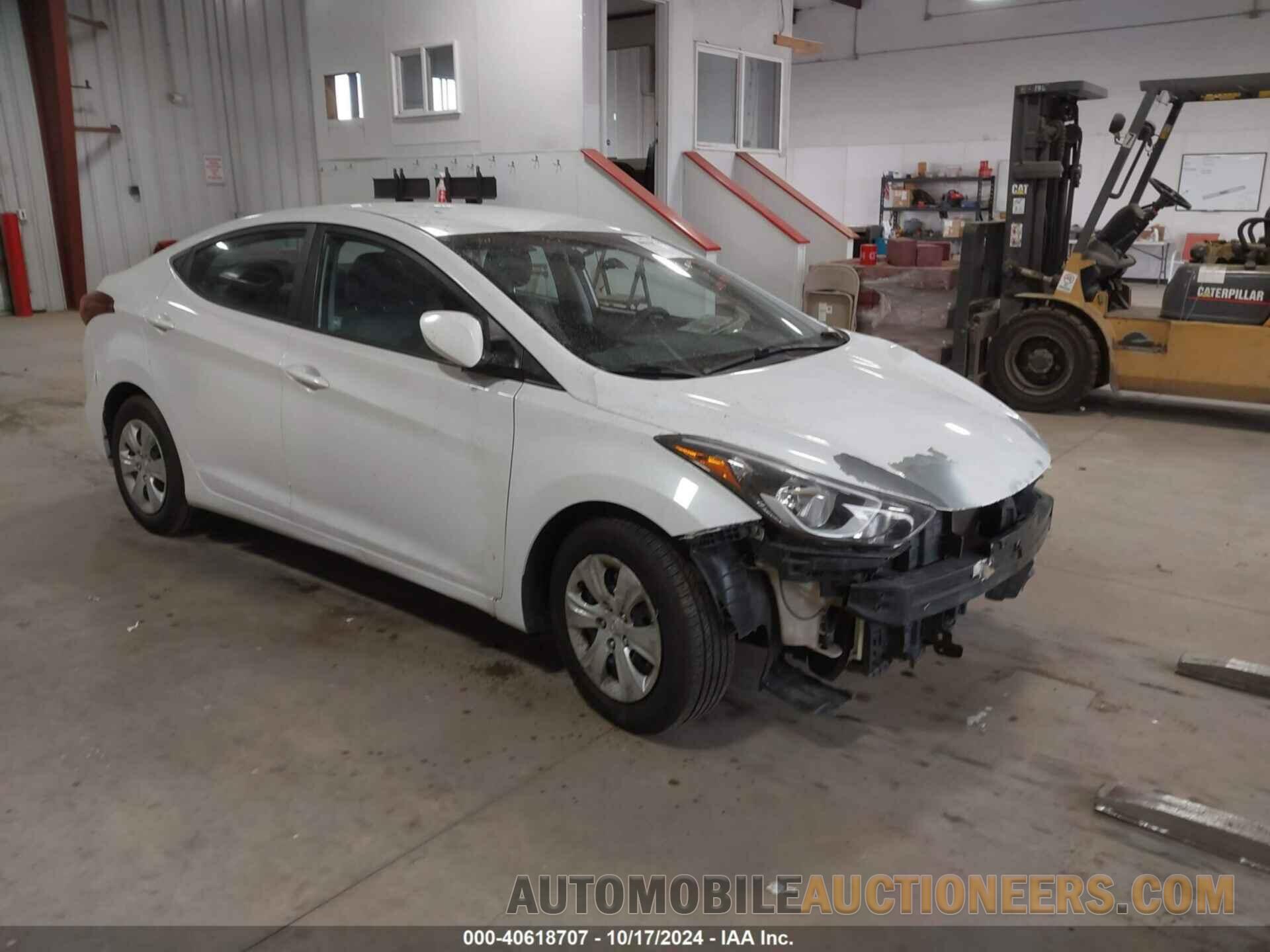 5NPDH4AE2GH727472 HYUNDAI ELANTRA 2016