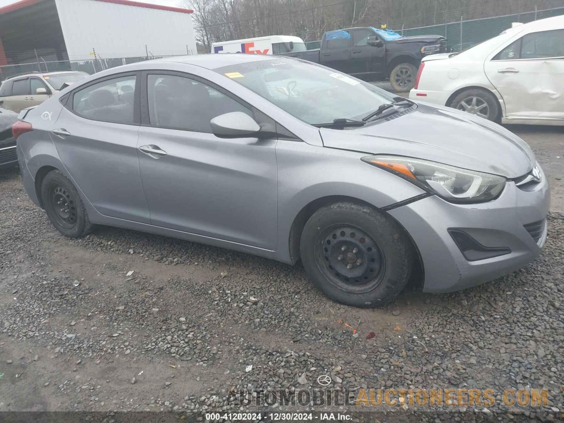 5NPDH4AE2GH780706 HYUNDAI ELANTRA 2016