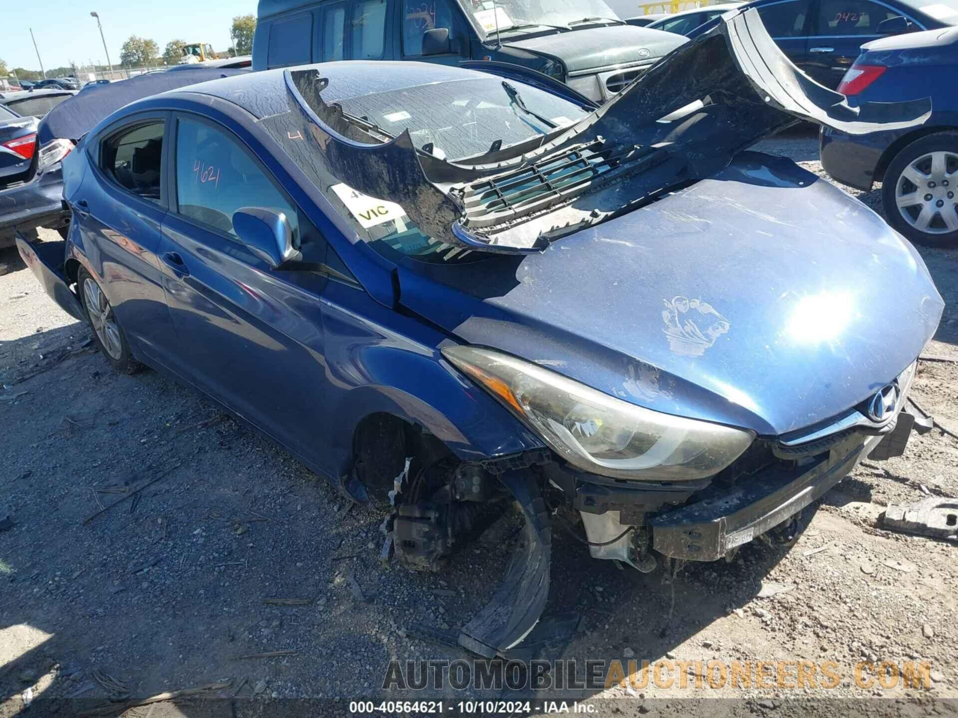 5NPDH4AE2GH783217 HYUNDAI ELANTRA 2016