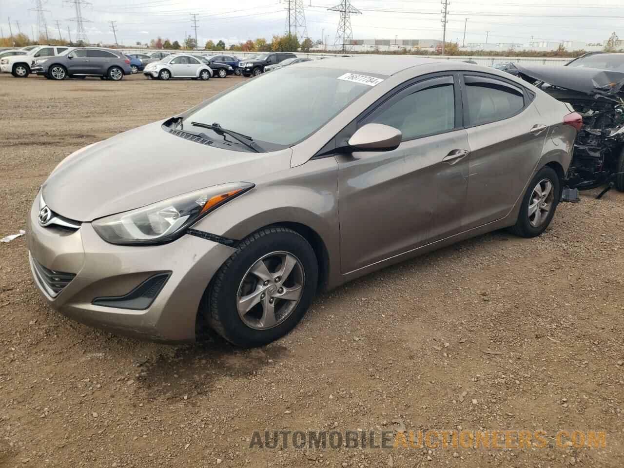 5NPDH4AE3EH481268 HYUNDAI ELANTRA 2014