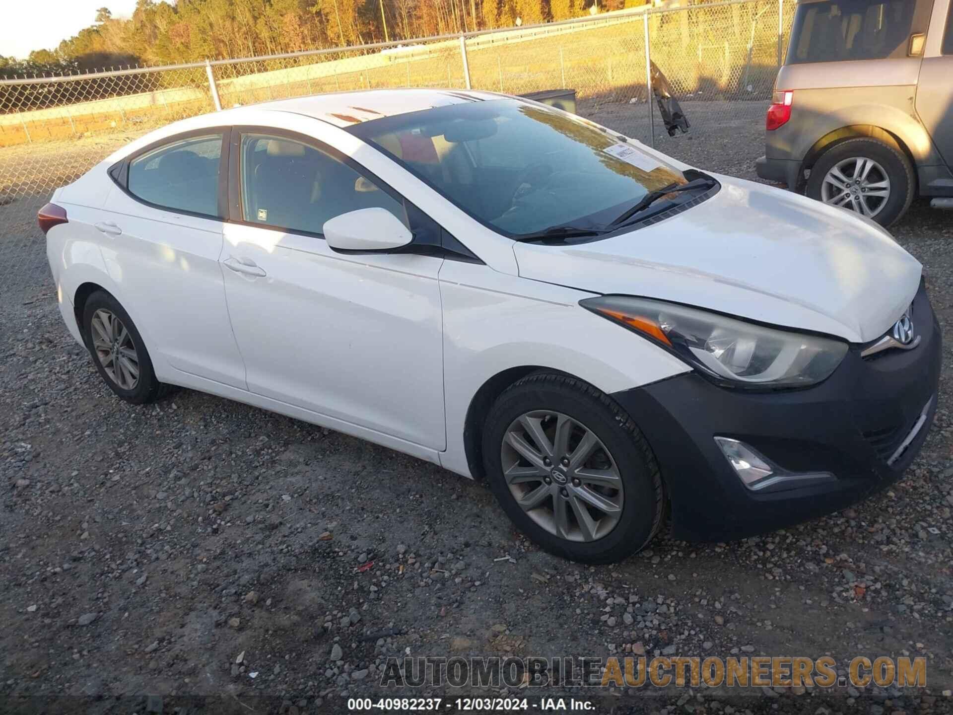 5NPDH4AE3EH518254 HYUNDAI ELANTRA 2014