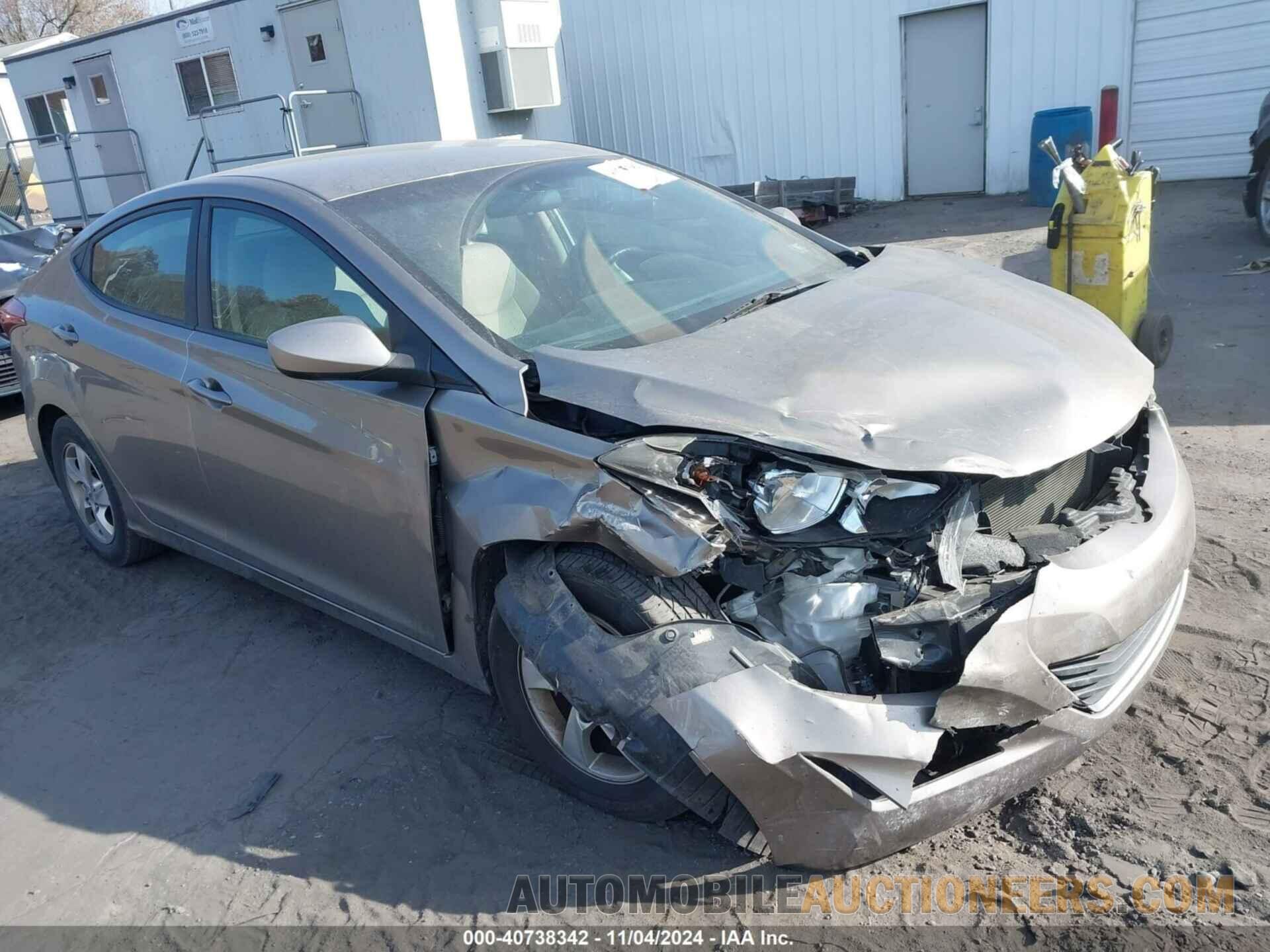 5NPDH4AE3EH520733 HYUNDAI ELANTRA 2014