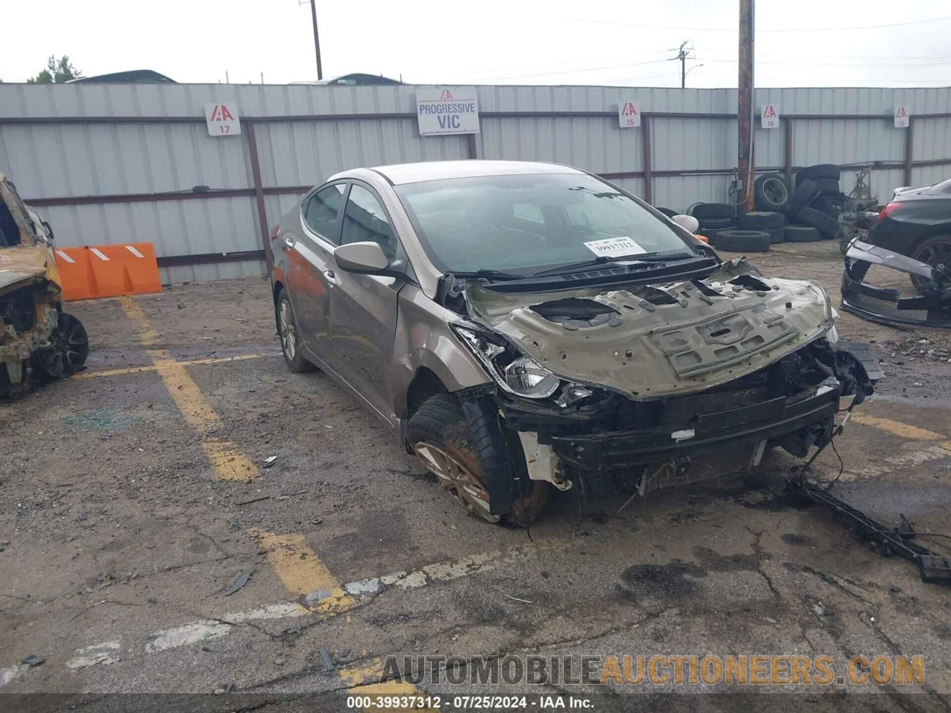 5NPDH4AE3FH595613 HYUNDAI ELANTRA 2015