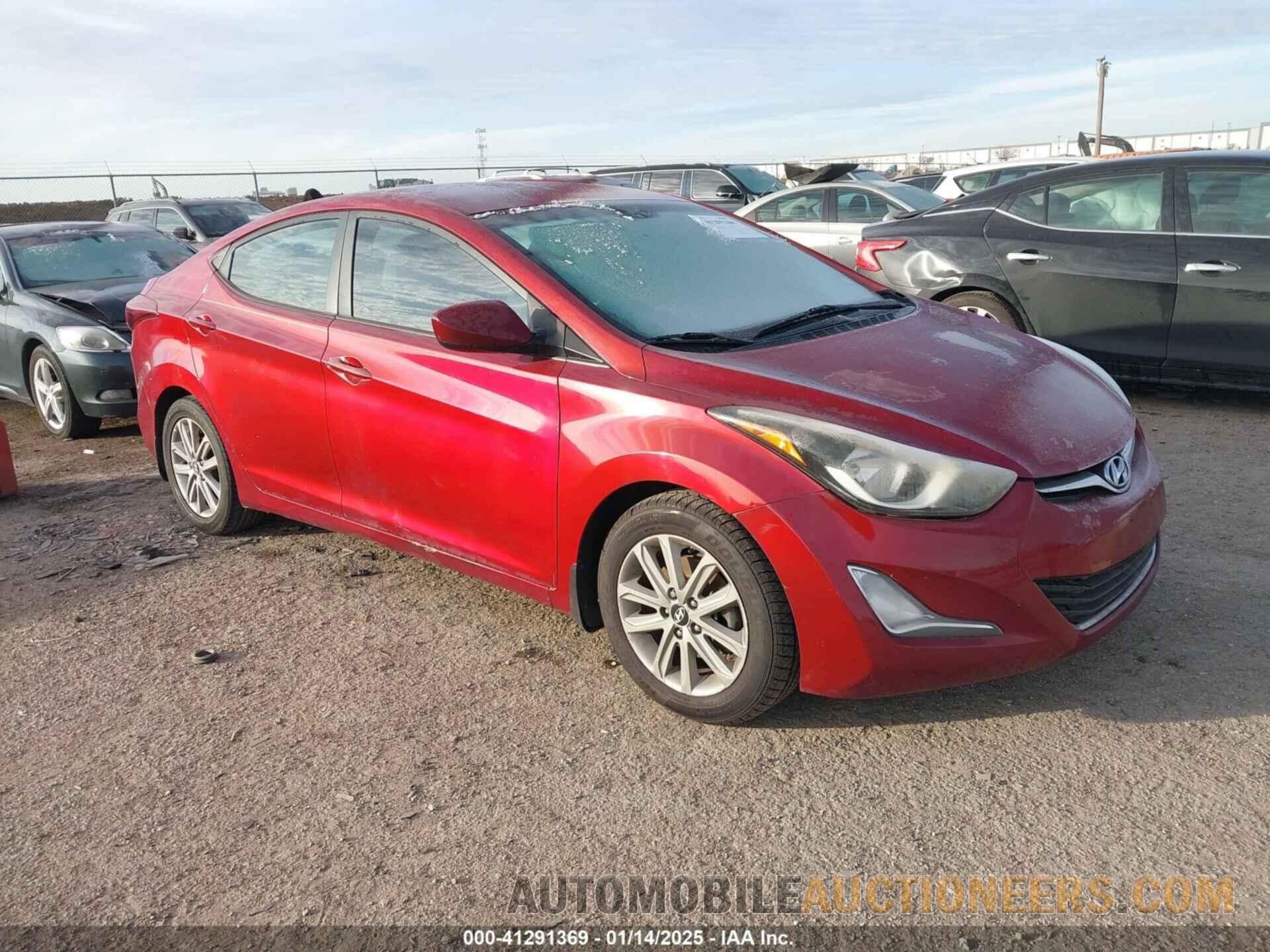 5NPDH4AE3FH617433 HYUNDAI ELANTRA 2015