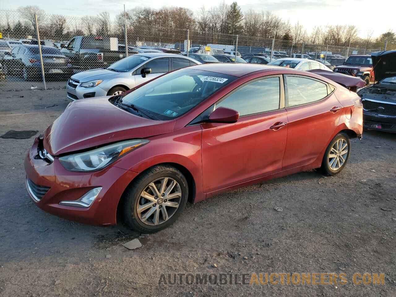 5NPDH4AE3GH654189 HYUNDAI ELANTRA 2016