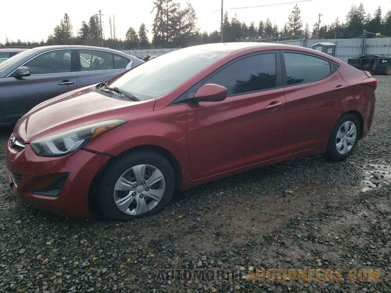 5NPDH4AE3GH696345 HYUNDAI ELANTRA 2016