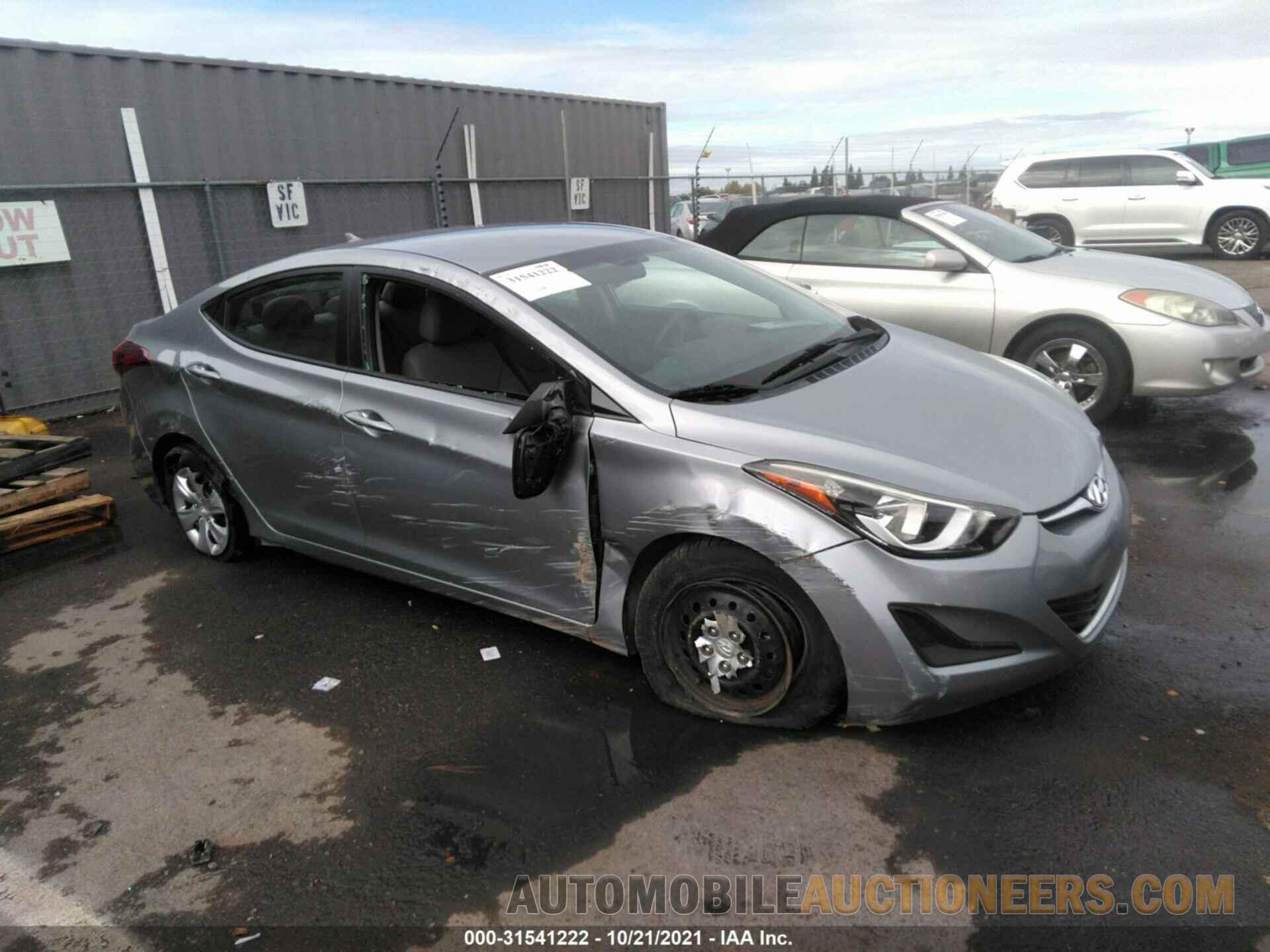 5NPDH4AE3GH719090 HYUNDAI ELANTRA 2016