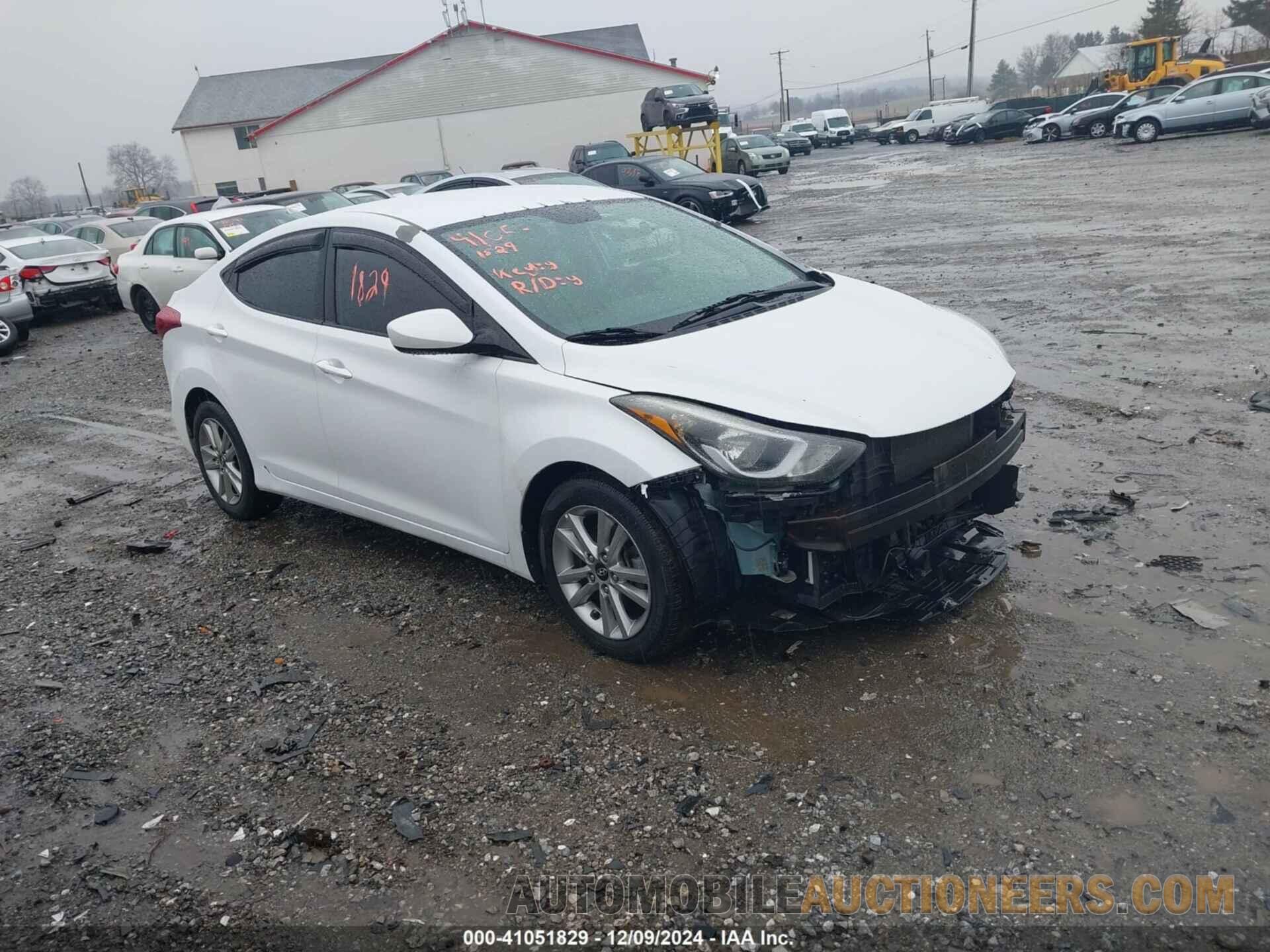 5NPDH4AE3GH722135 HYUNDAI ELANTRA 2016