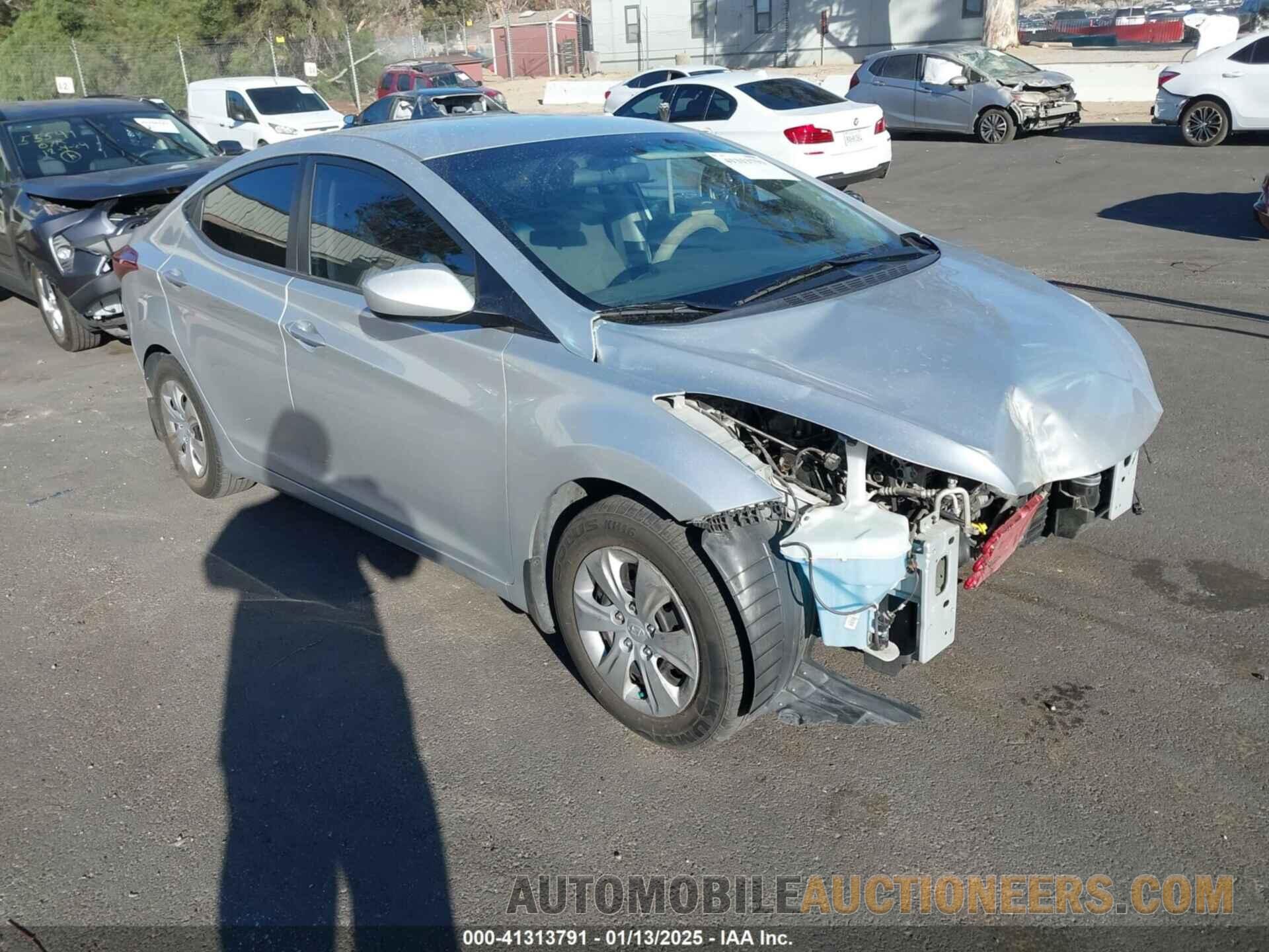 5NPDH4AE3GH759802 HYUNDAI ELANTRA 2016