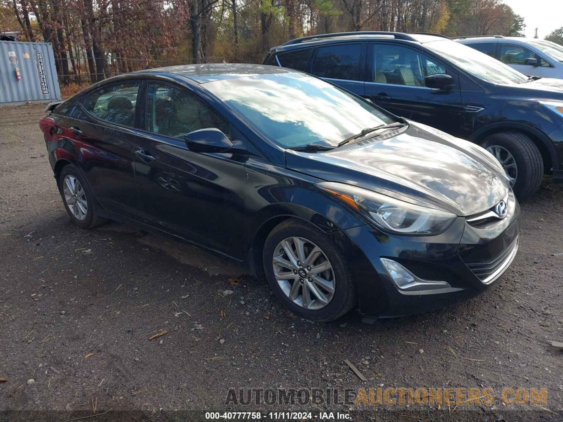 5NPDH4AE3GH796512 HYUNDAI ELANTRA 2016