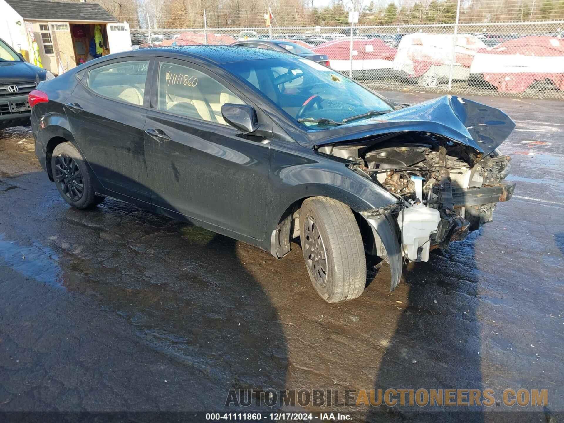 5NPDH4AE4DH227874 HYUNDAI ELANTRA 2013