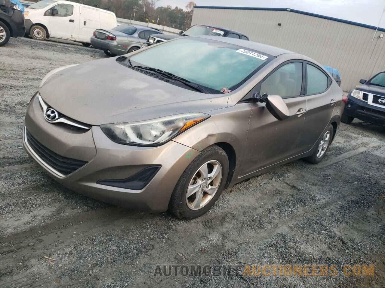 5NPDH4AE4EH466312 HYUNDAI ELANTRA 2014