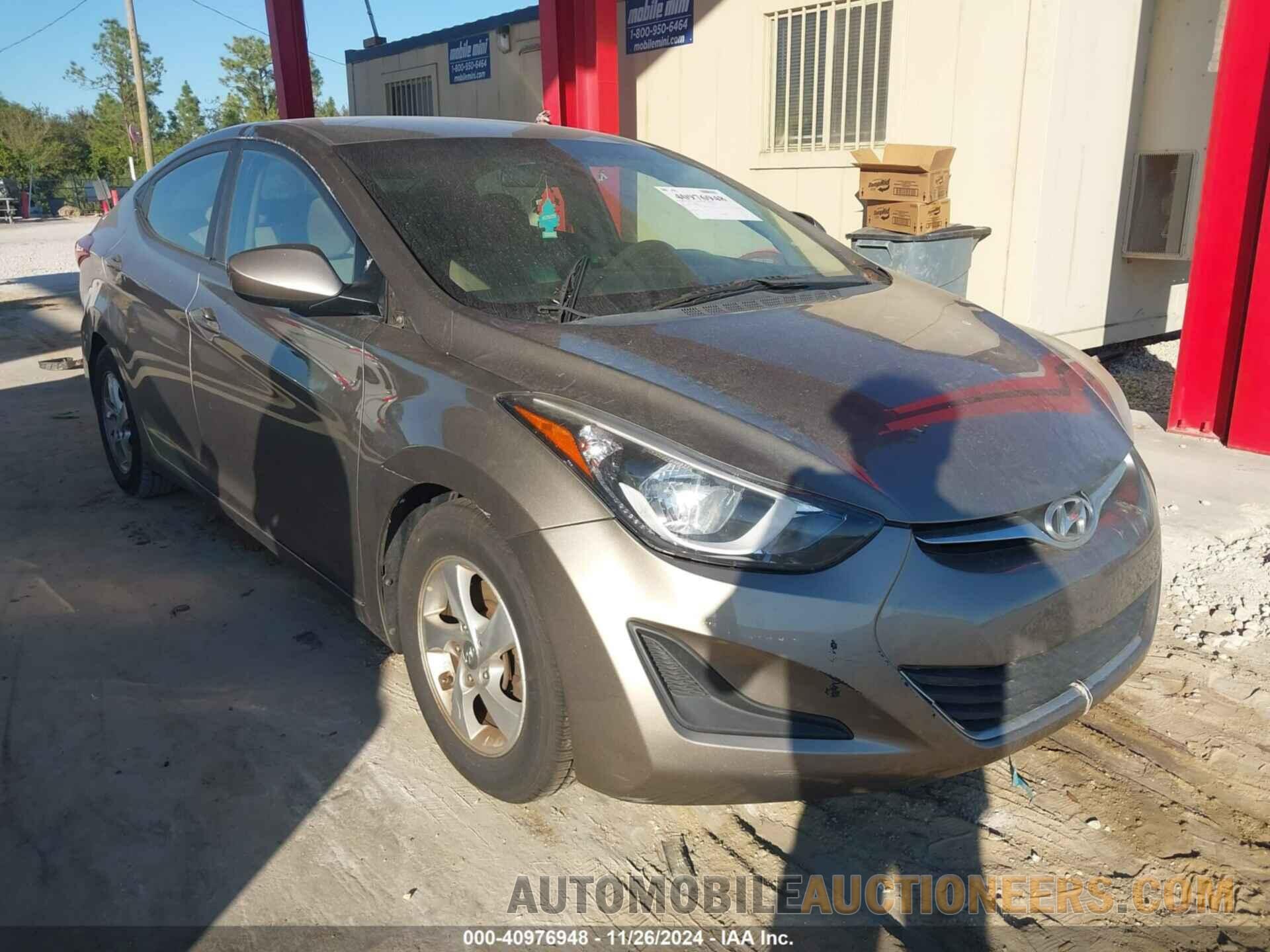 5NPDH4AE4EH478718 HYUNDAI ELANTRA 2014