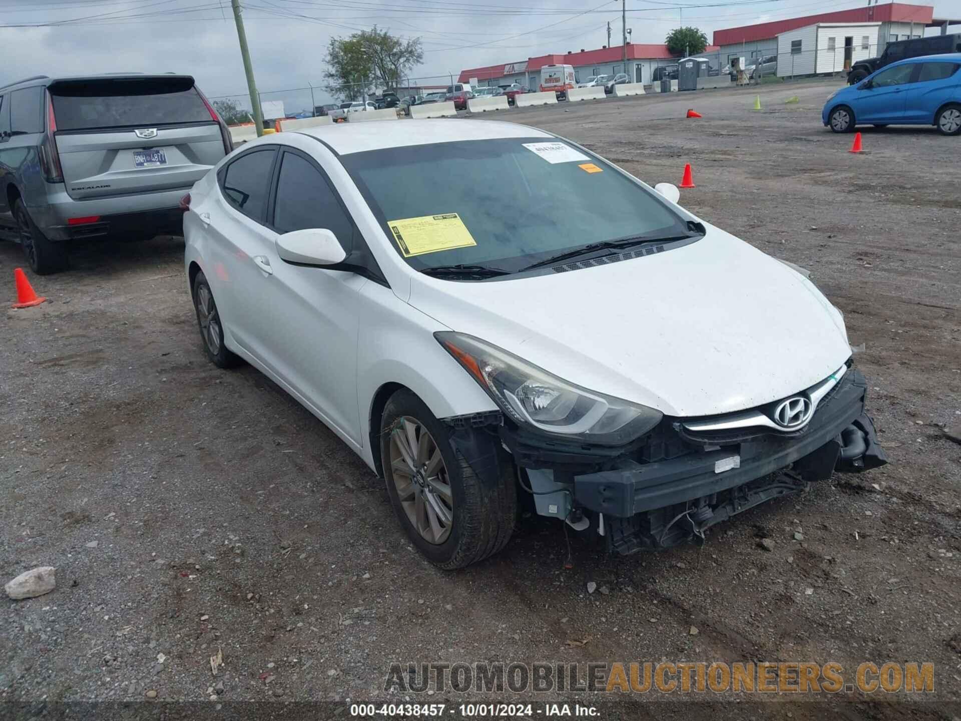 5NPDH4AE4EH505352 HYUNDAI ELANTRA 2014