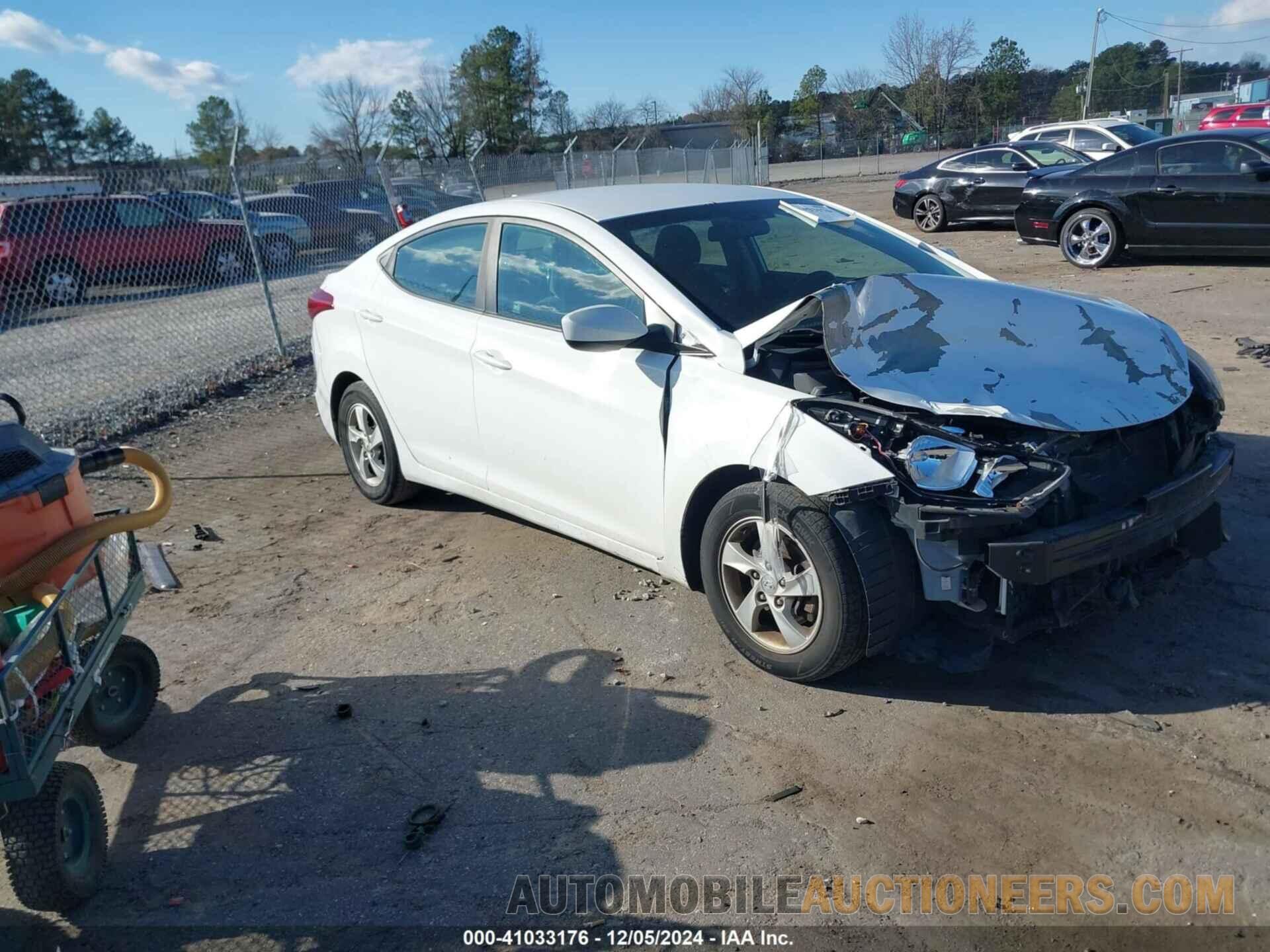 5NPDH4AE4EH512477 HYUNDAI ELANTRA 2014