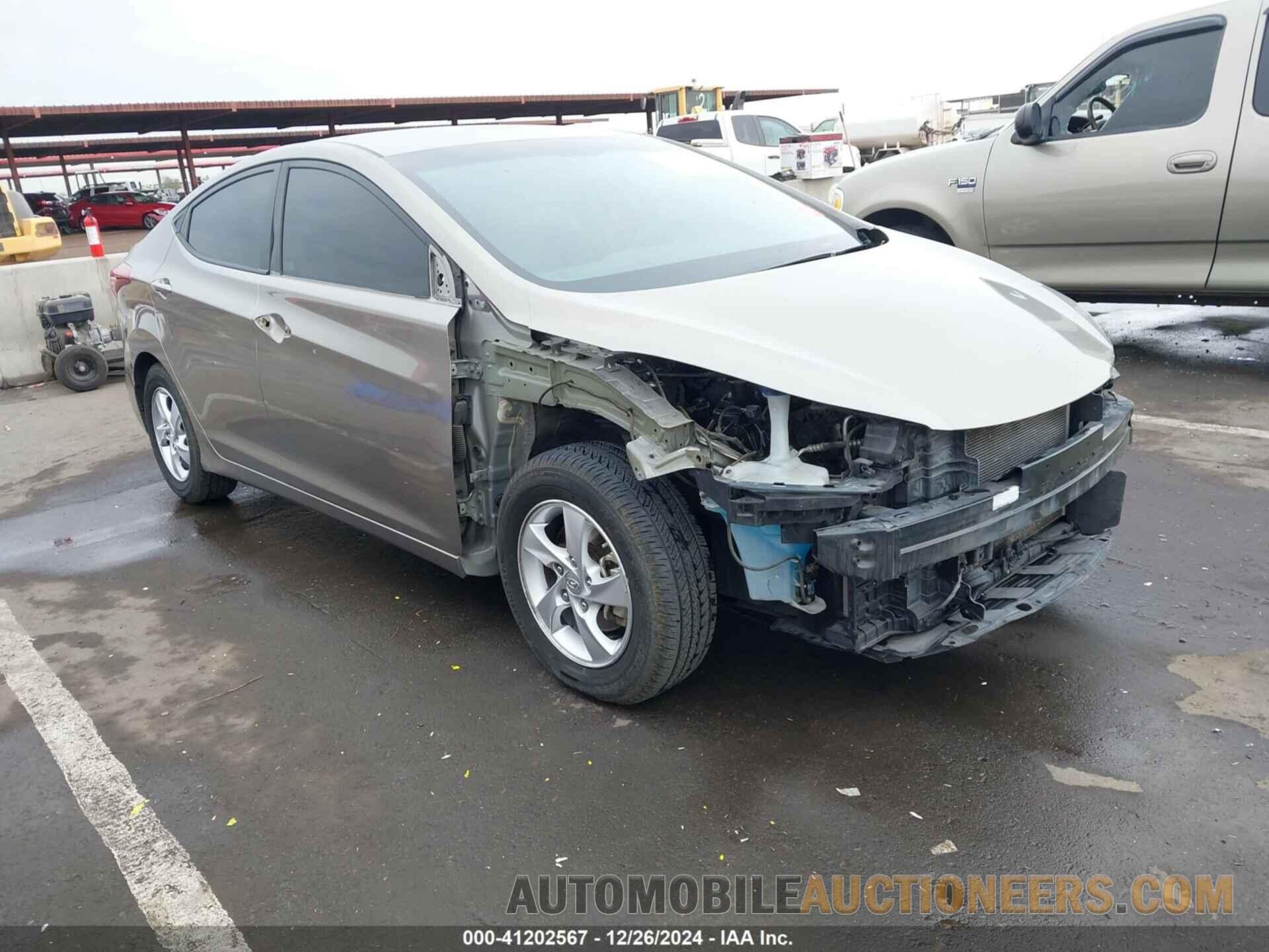 5NPDH4AE4EH529361 HYUNDAI ELANTRA 2014