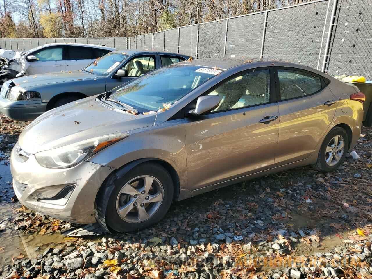 5NPDH4AE4EH530106 HYUNDAI ELANTRA 2014