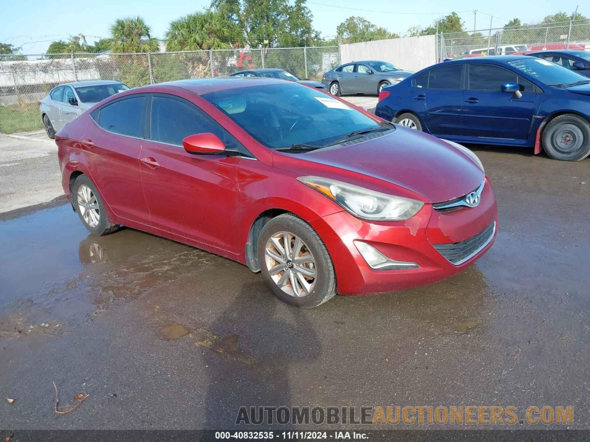 5NPDH4AE4FH571823 HYUNDAI ELANTRA 2015