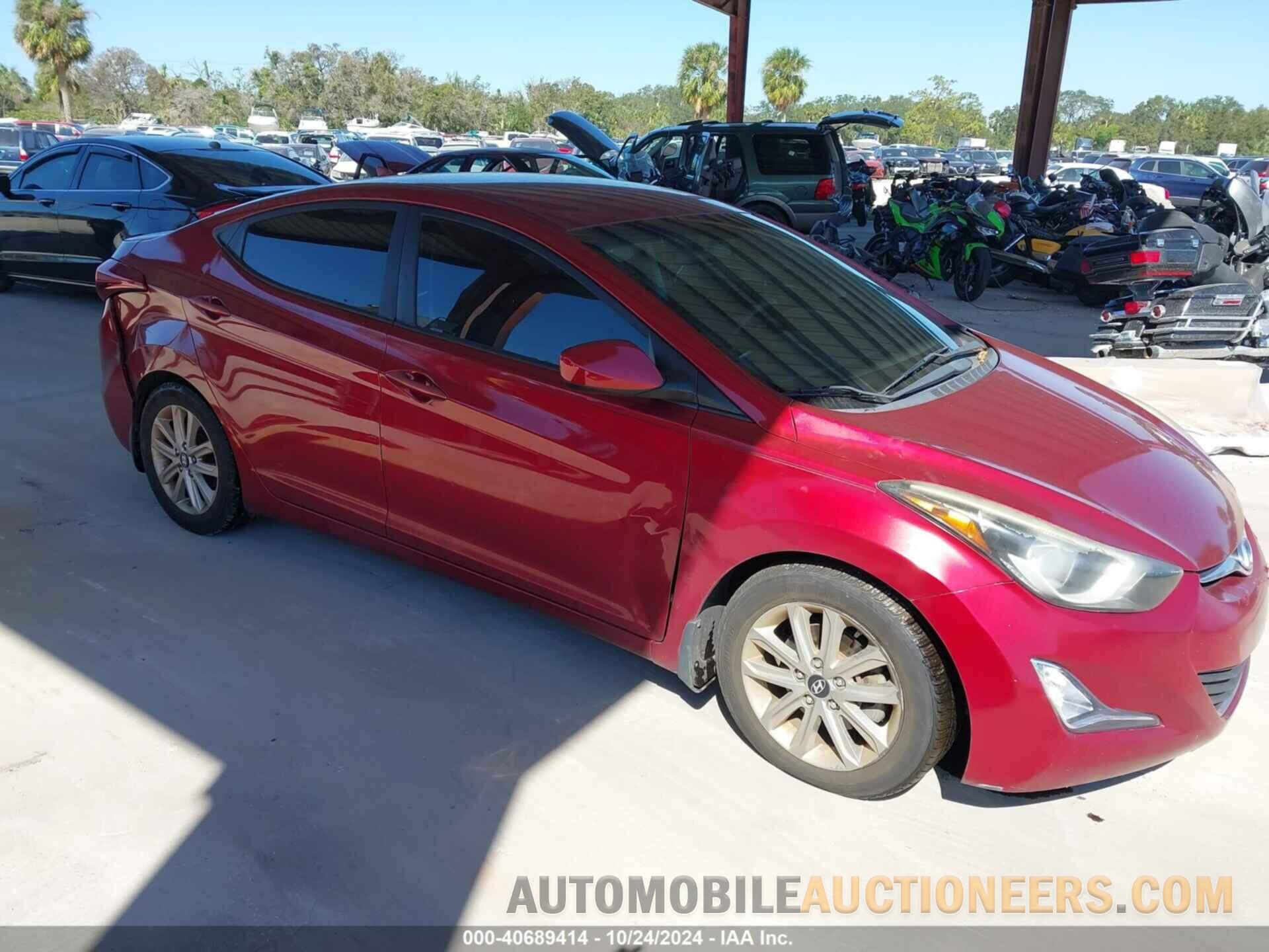 5NPDH4AE4FH576603 HYUNDAI ELANTRA 2015