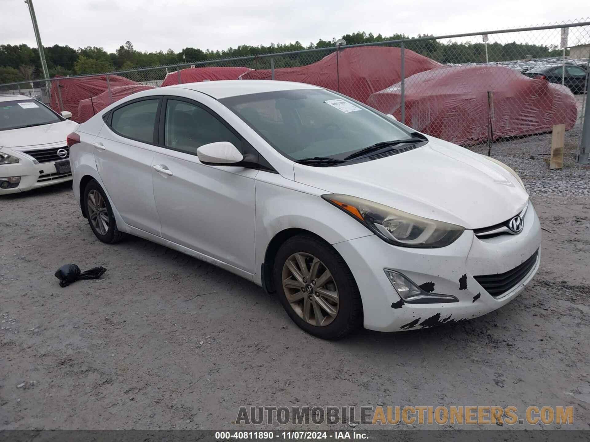 5NPDH4AE4GH655061 HYUNDAI ELANTRA 2016