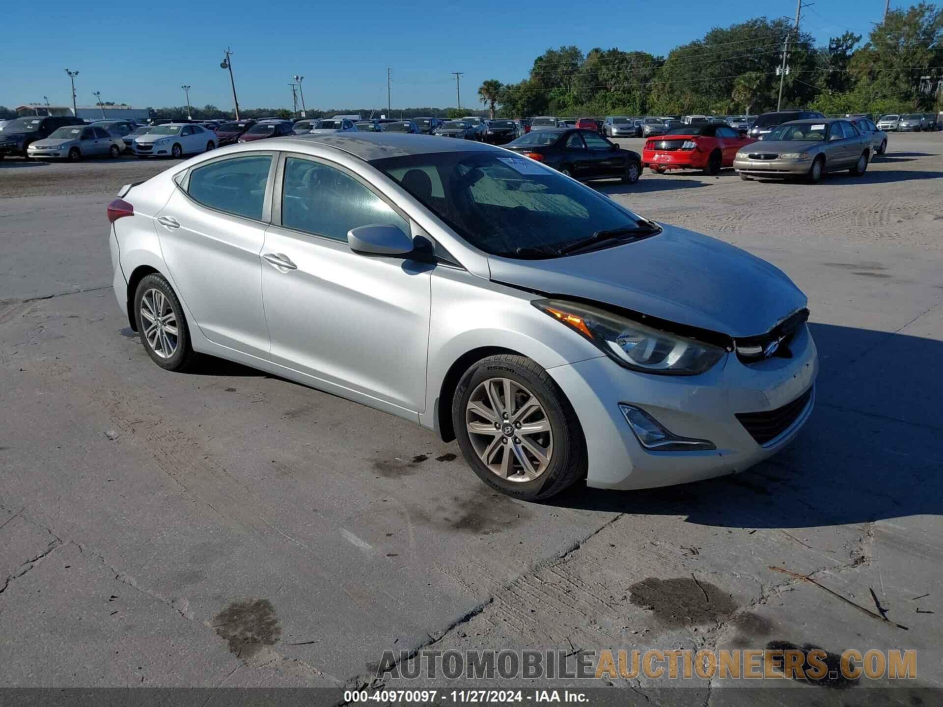 5NPDH4AE4GH660647 HYUNDAI ELANTRA 2016