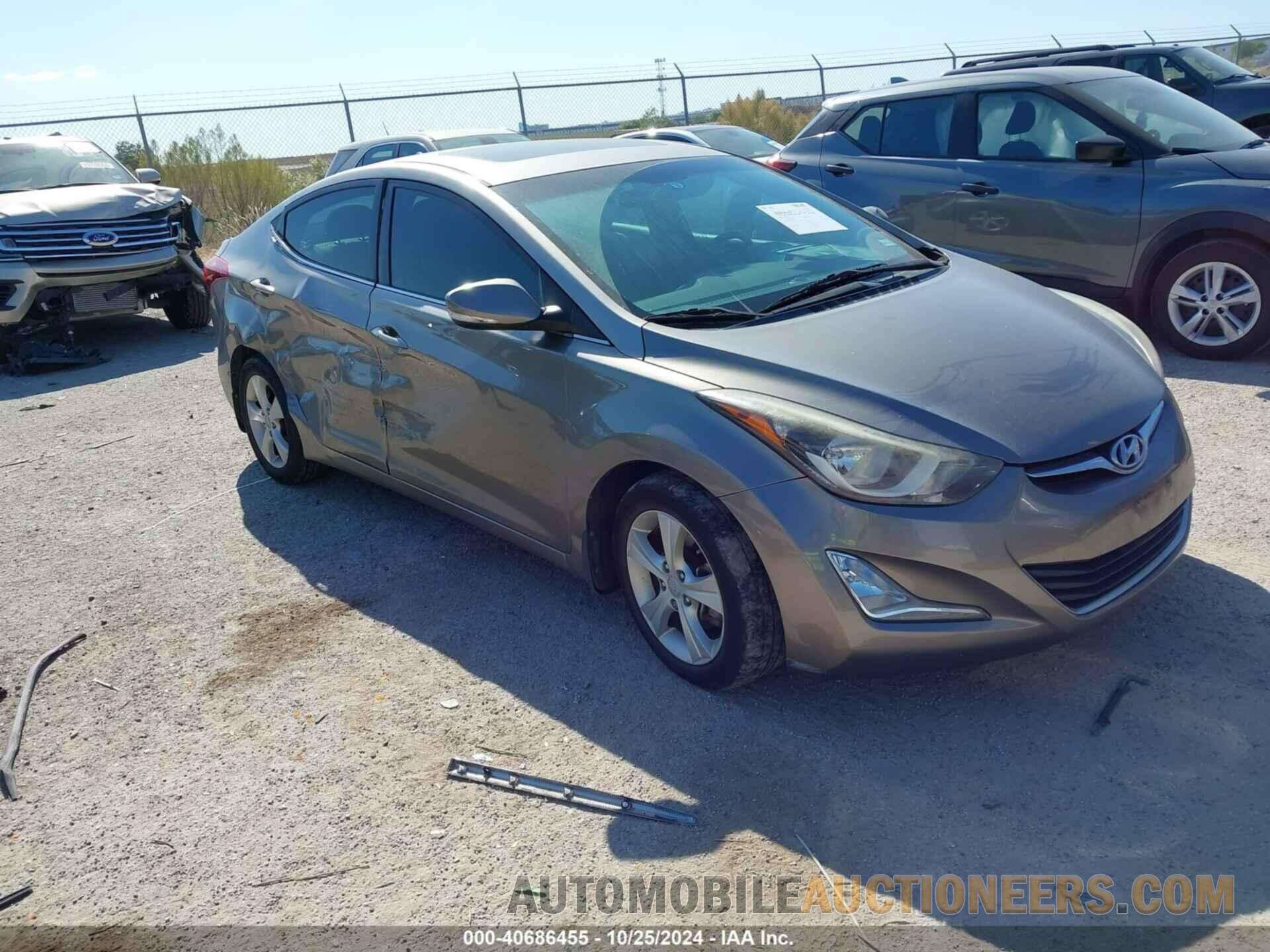 5NPDH4AE4GH676203 HYUNDAI ELANTRA 2016