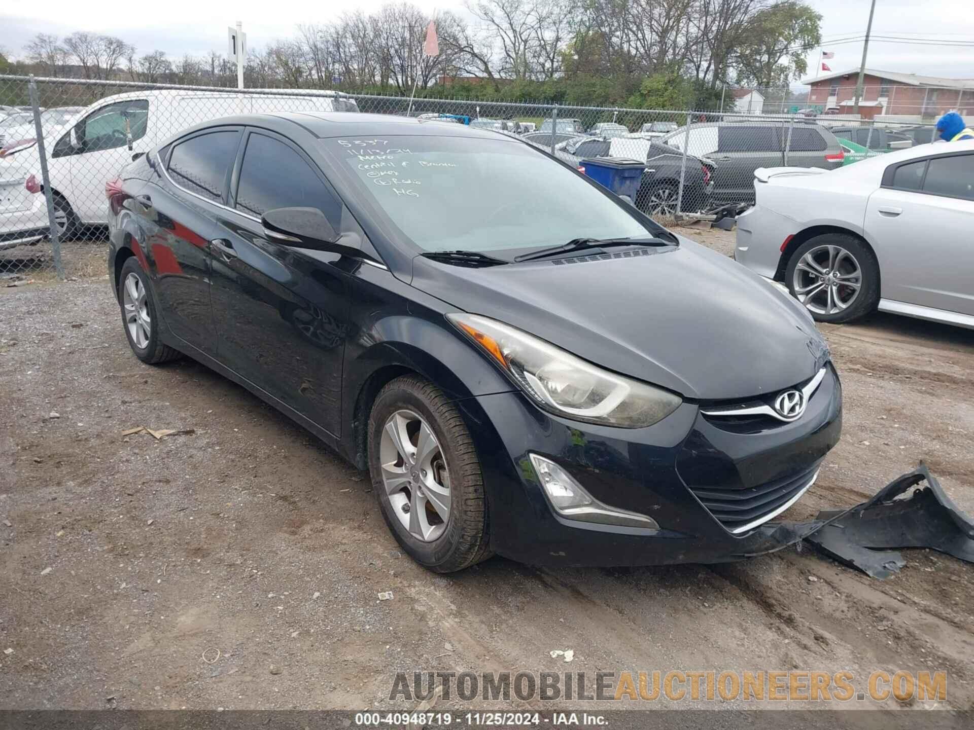 5NPDH4AE4GH685337 HYUNDAI ELANTRA 2016